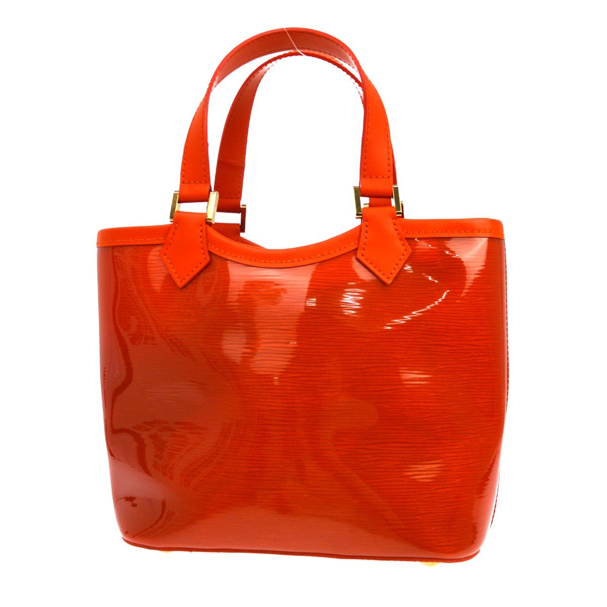 Louis Vuitton Plage Lagoon Bay Vinyl Epi Leather Orange Leather Handbag (Pre-Owned)
