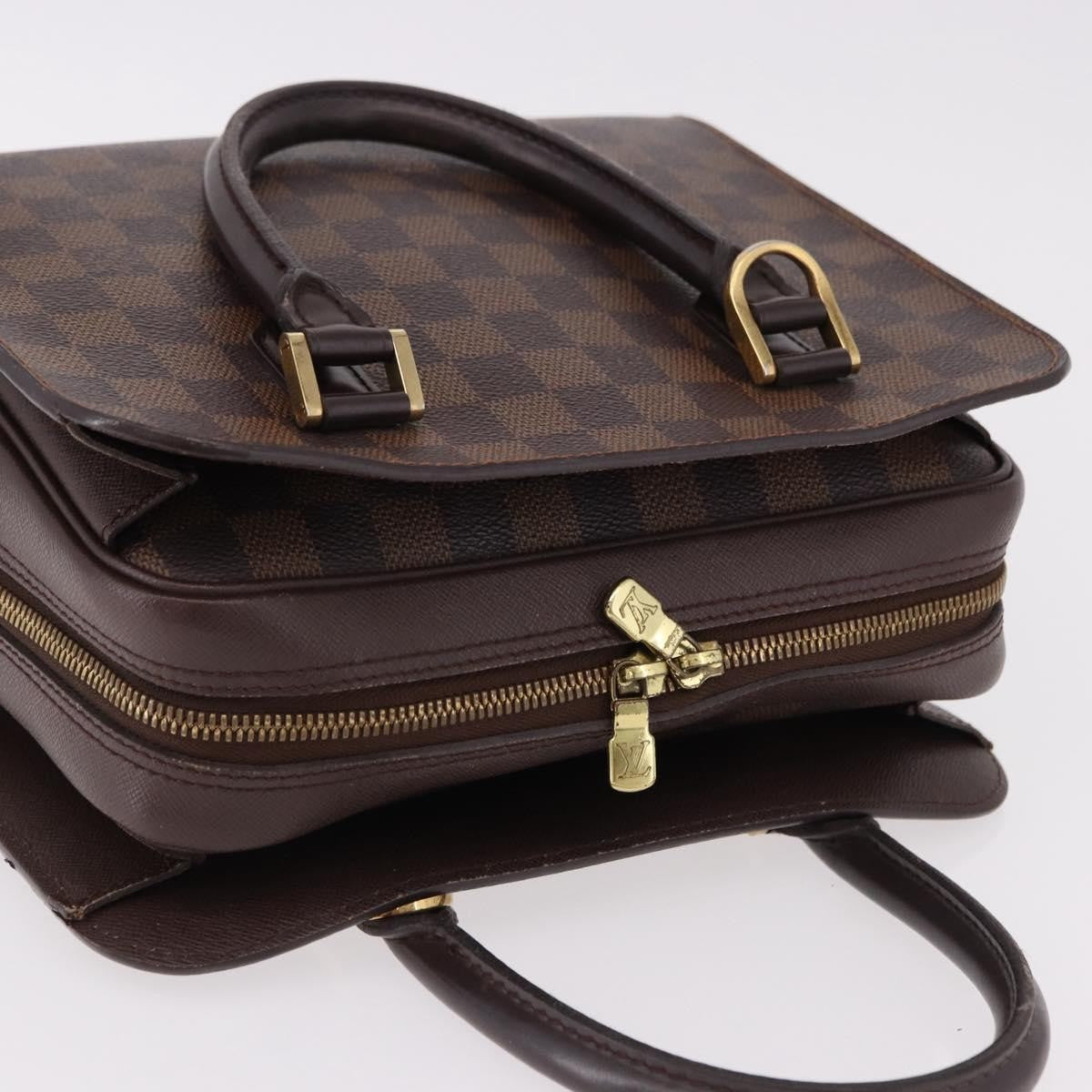 Louis Vuitton Triana Damier Brown Canvas Handbag (Pre-Owned)