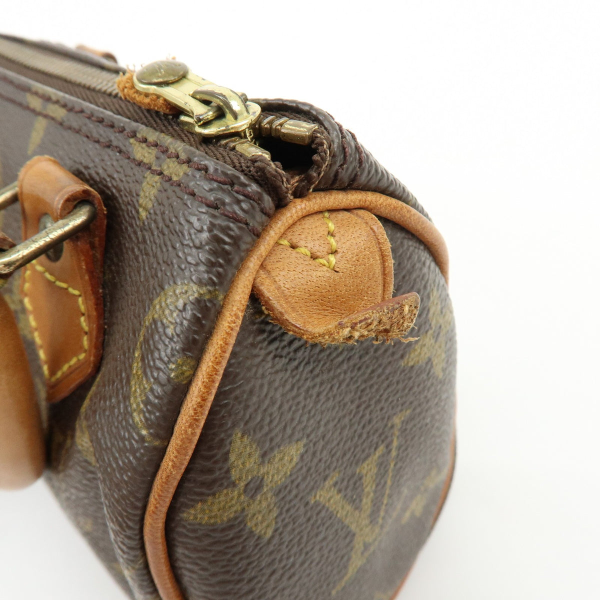 Louis Vuitton Speedy Mini Hl Monogram Canvas Brown Canvas Handbag (Pre-Owned)