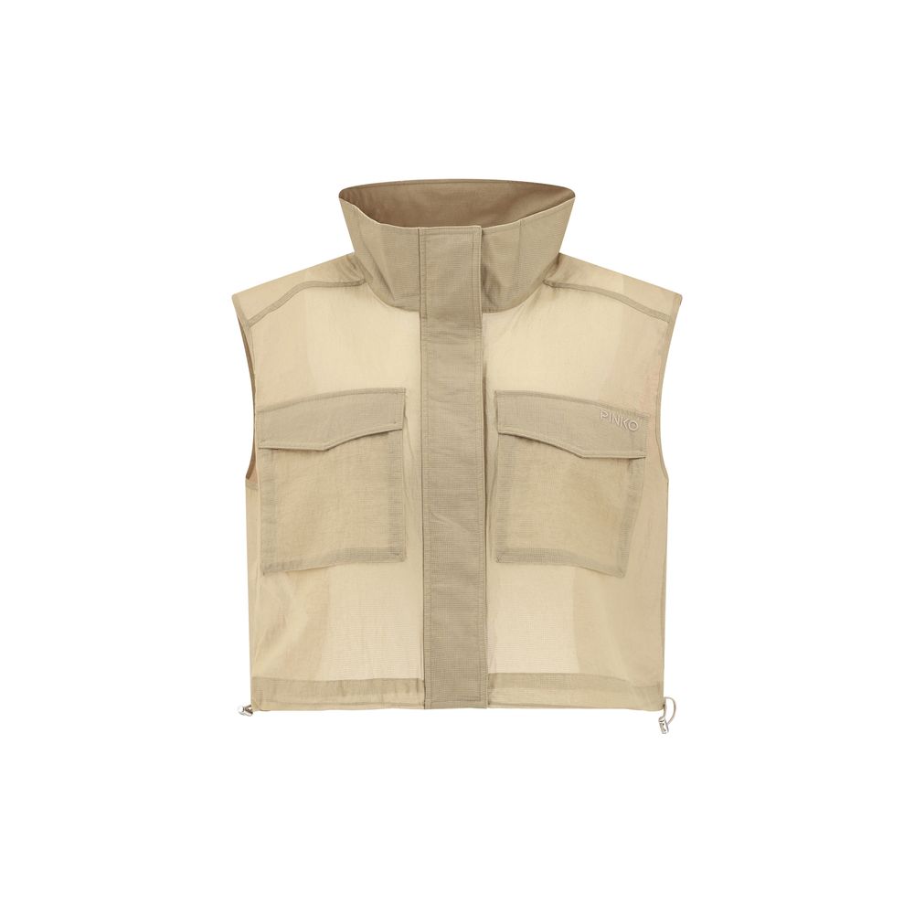 PINKO Cropped Gilet Women's Jacket