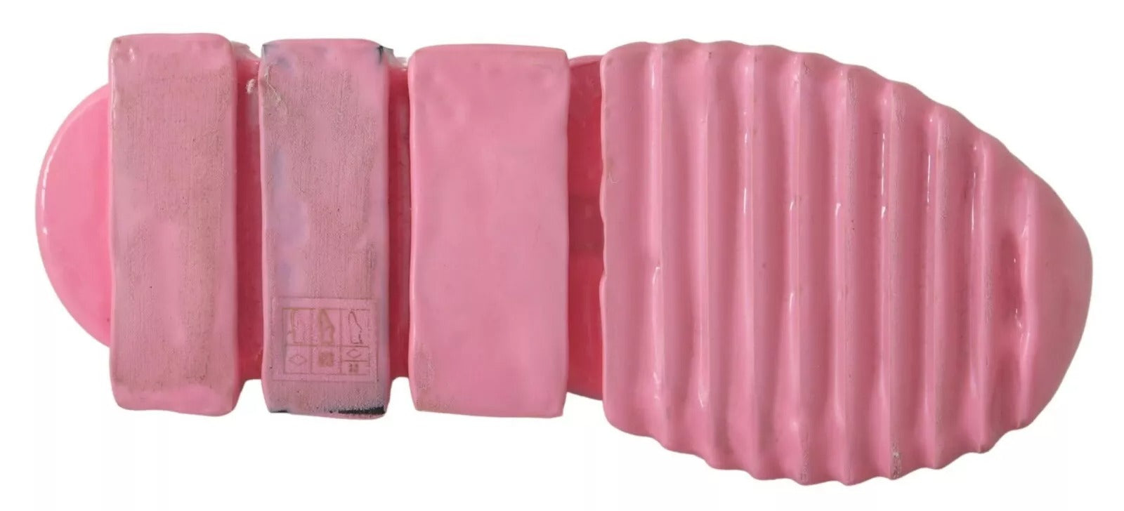 Dolce & Gabbana Pink Low Top Sorrento Sneakers Slip On Casual Women's Shoes