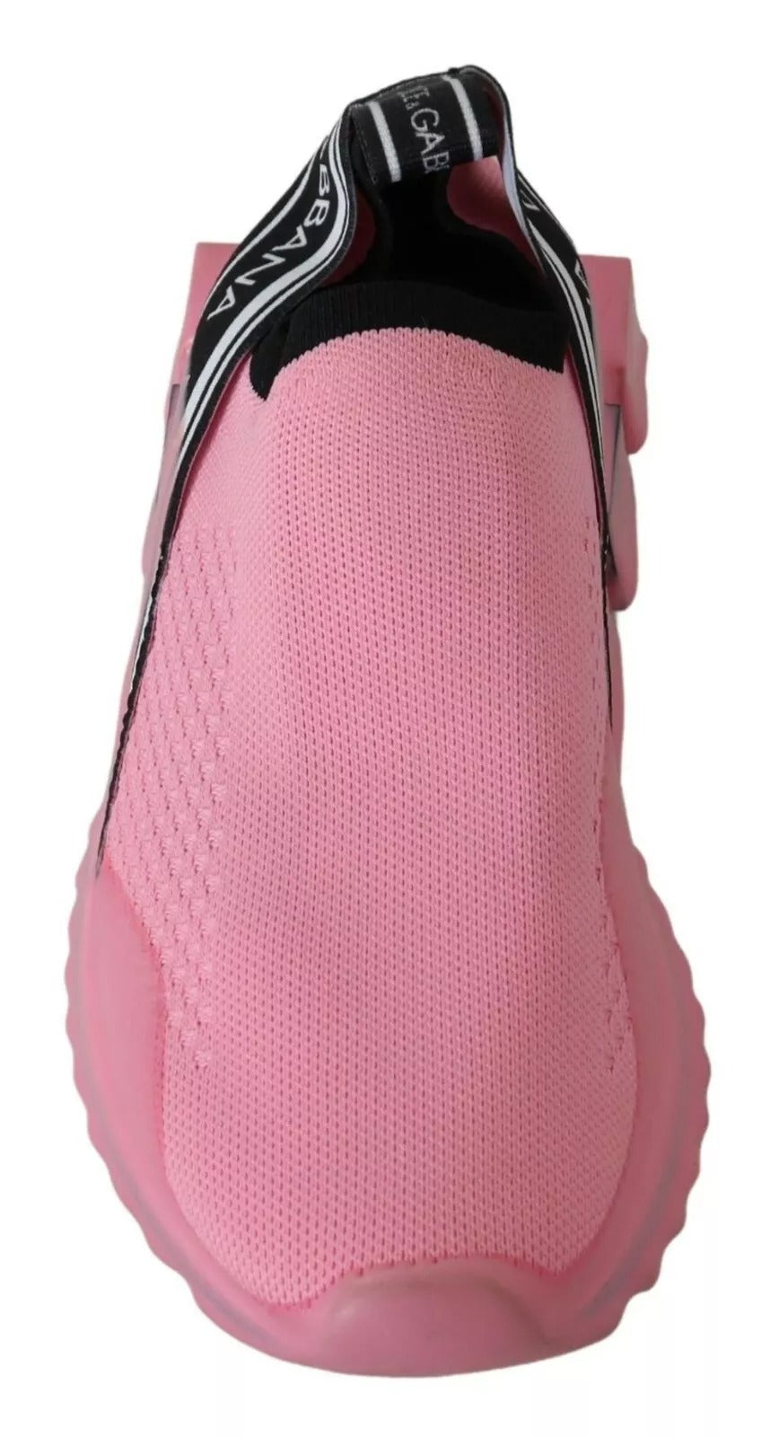 Dolce & Gabbana Pink Low Top Sorrento Sneakers Slip On Casual Women's Shoes