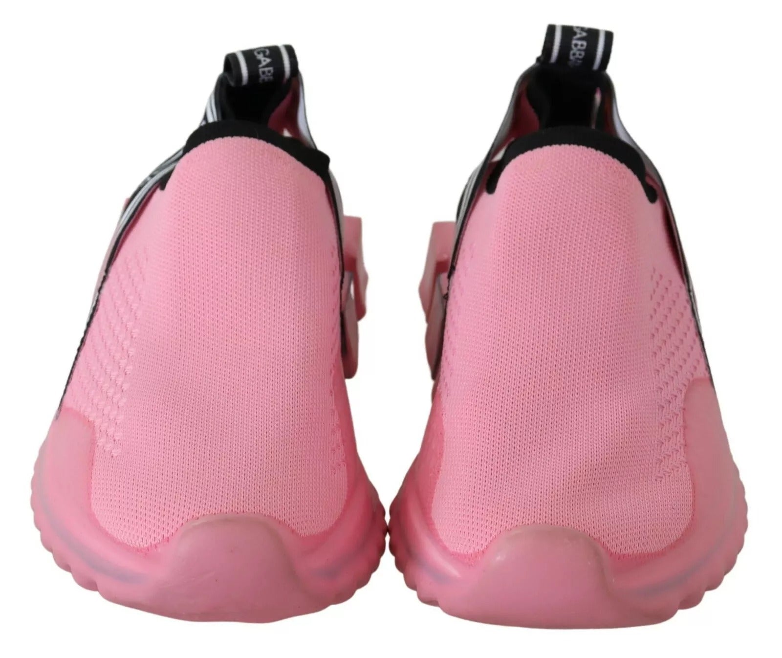 Dolce & Gabbana Pink Low Top Sorrento Sneakers Slip On Casual Women's Shoes