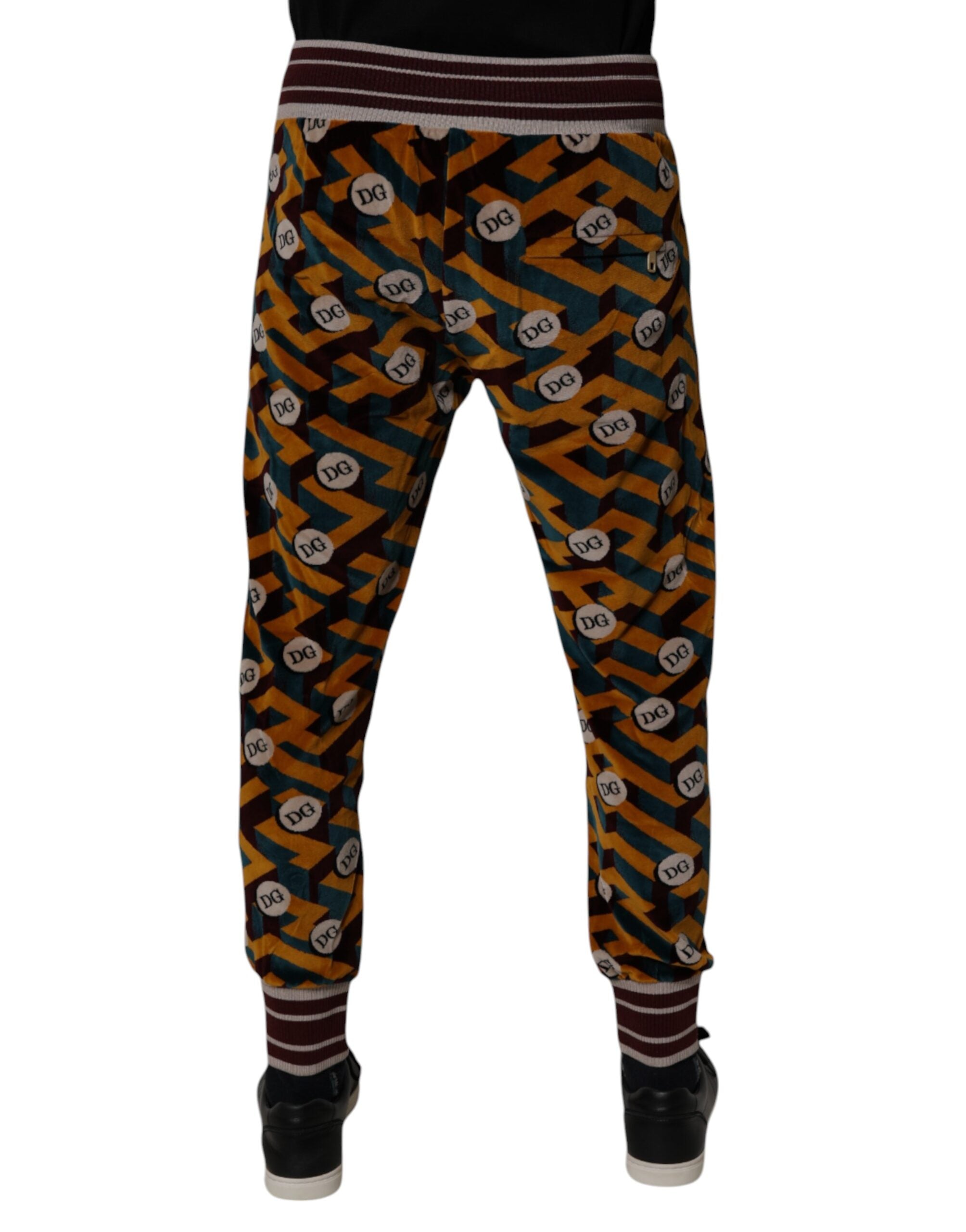 Dolce & Gabbana Multicolor Logo Monogram Jogger SweatMen's Men's Pants