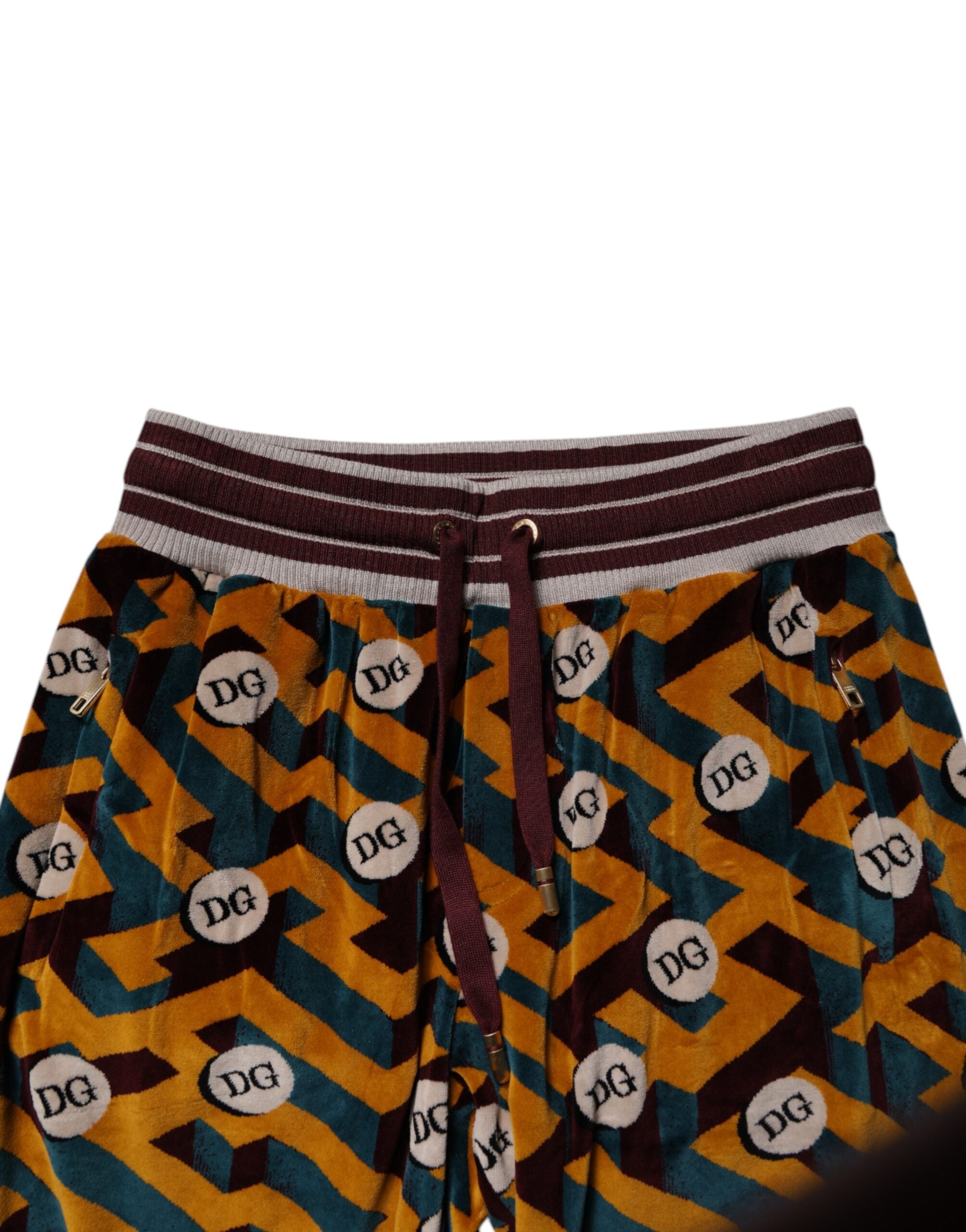 Dolce & Gabbana Multicolor Logo Monogram Jogger SweatMen's Men's Pants