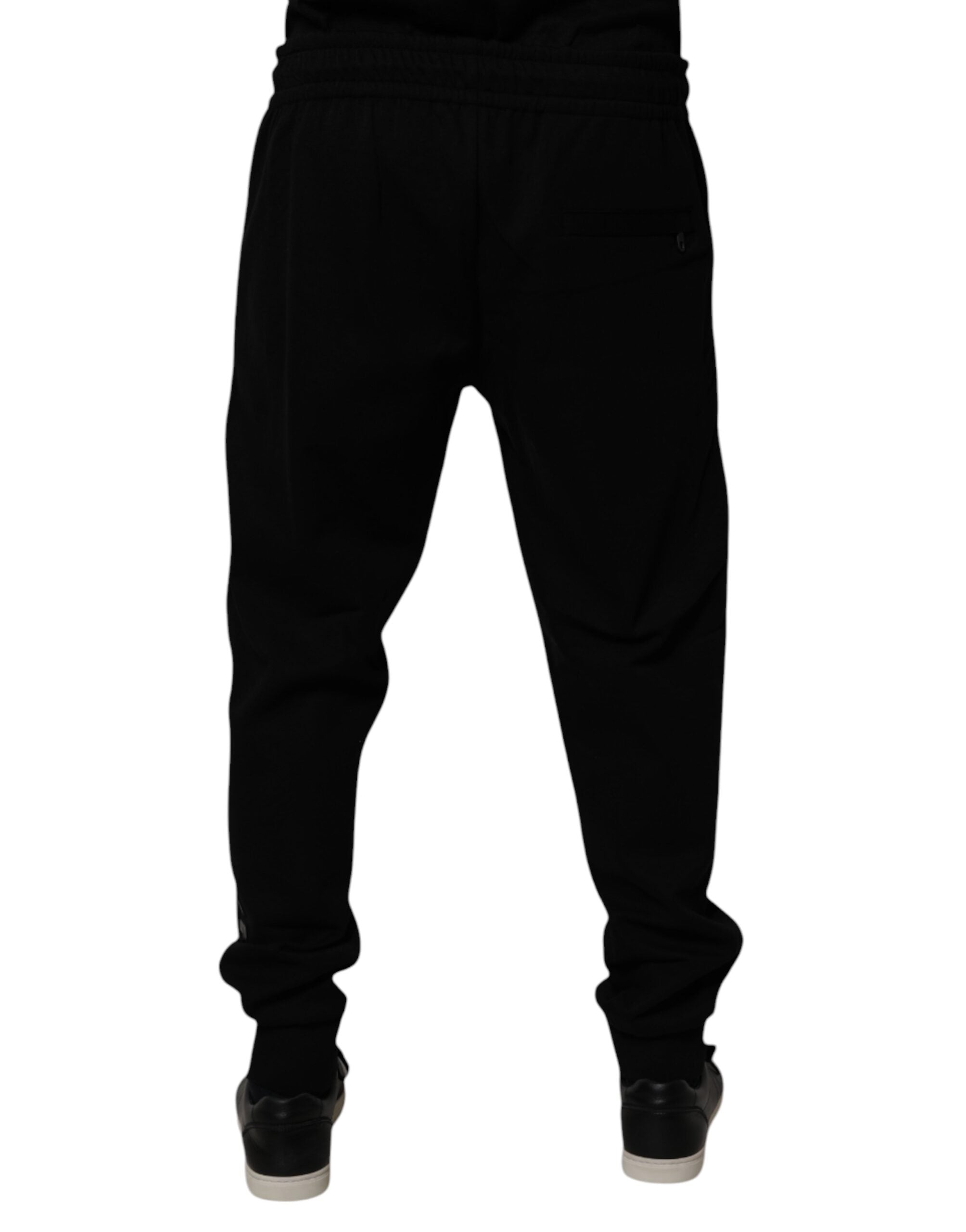 Dolce & Gabbana Black Cotton Blend Jogger SweatMen's Men's Pants