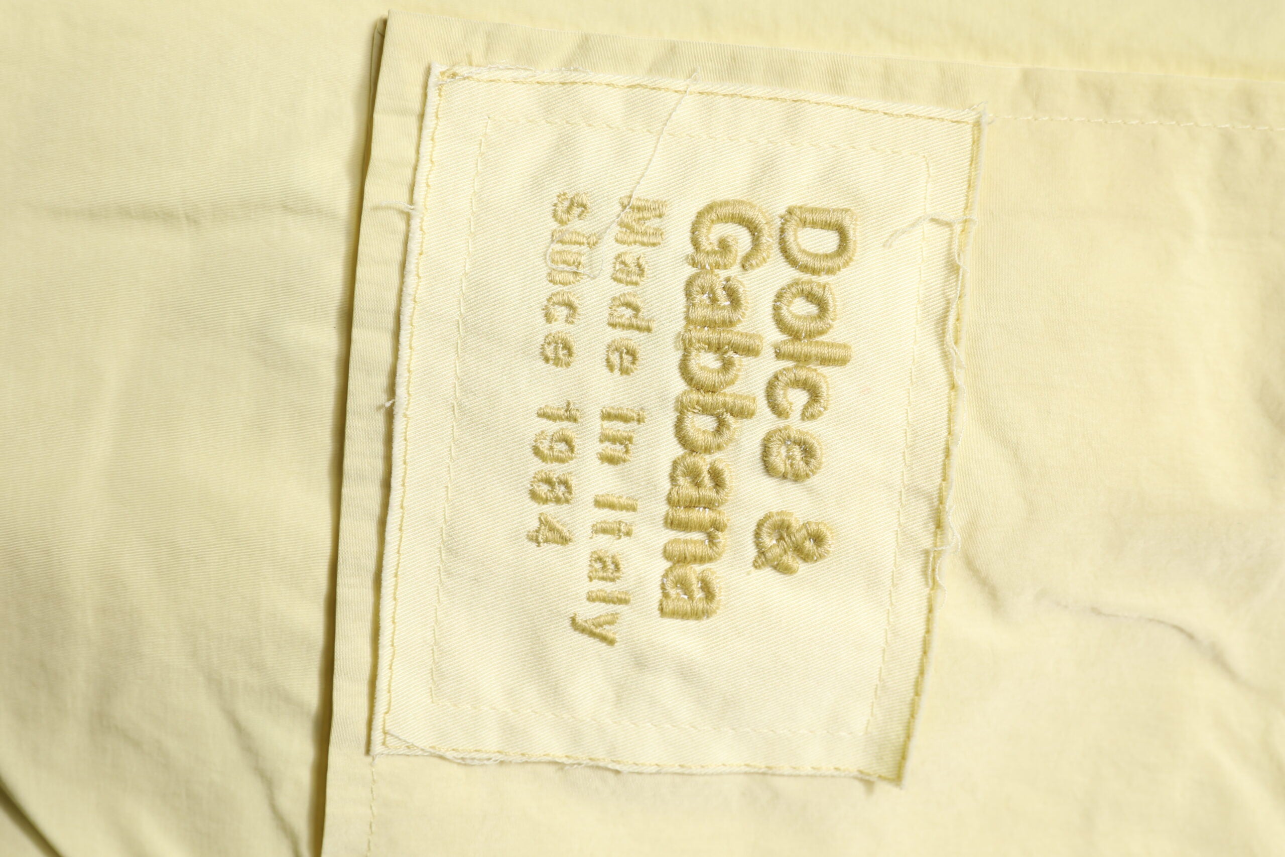 Dolce & Gabbana Yellow Nylon Cargo Chain Men Jogger Men's Pants