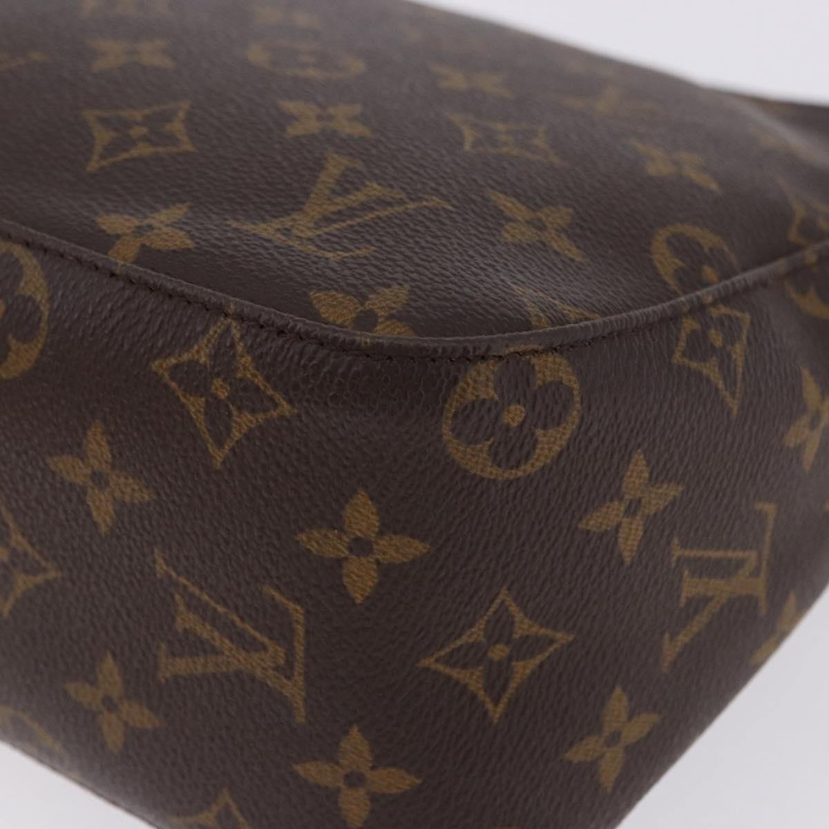 Louis Vuitton Looping Monogram Canvas Brown Canvas Handbag (Pre-Owned)