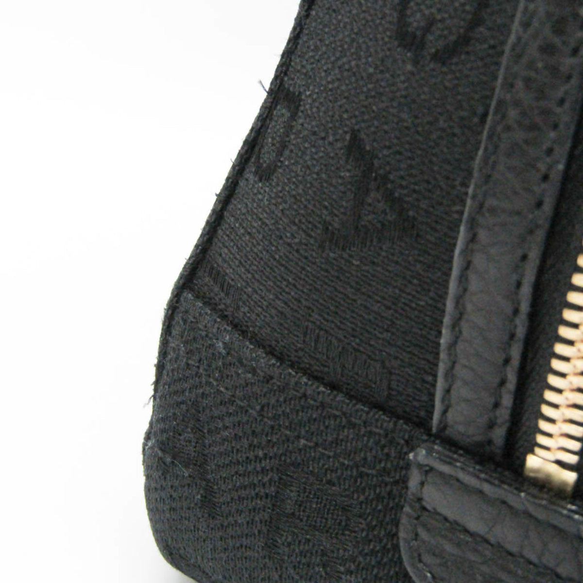 Bvlgari Logomania Canvas Black Canvas Handbag (Pre-Owned)