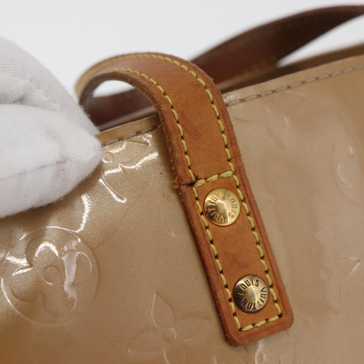 Louis Vuitton Reade Monogram Vernis Brown Patent_Leather Handbag (Pre-Owned)