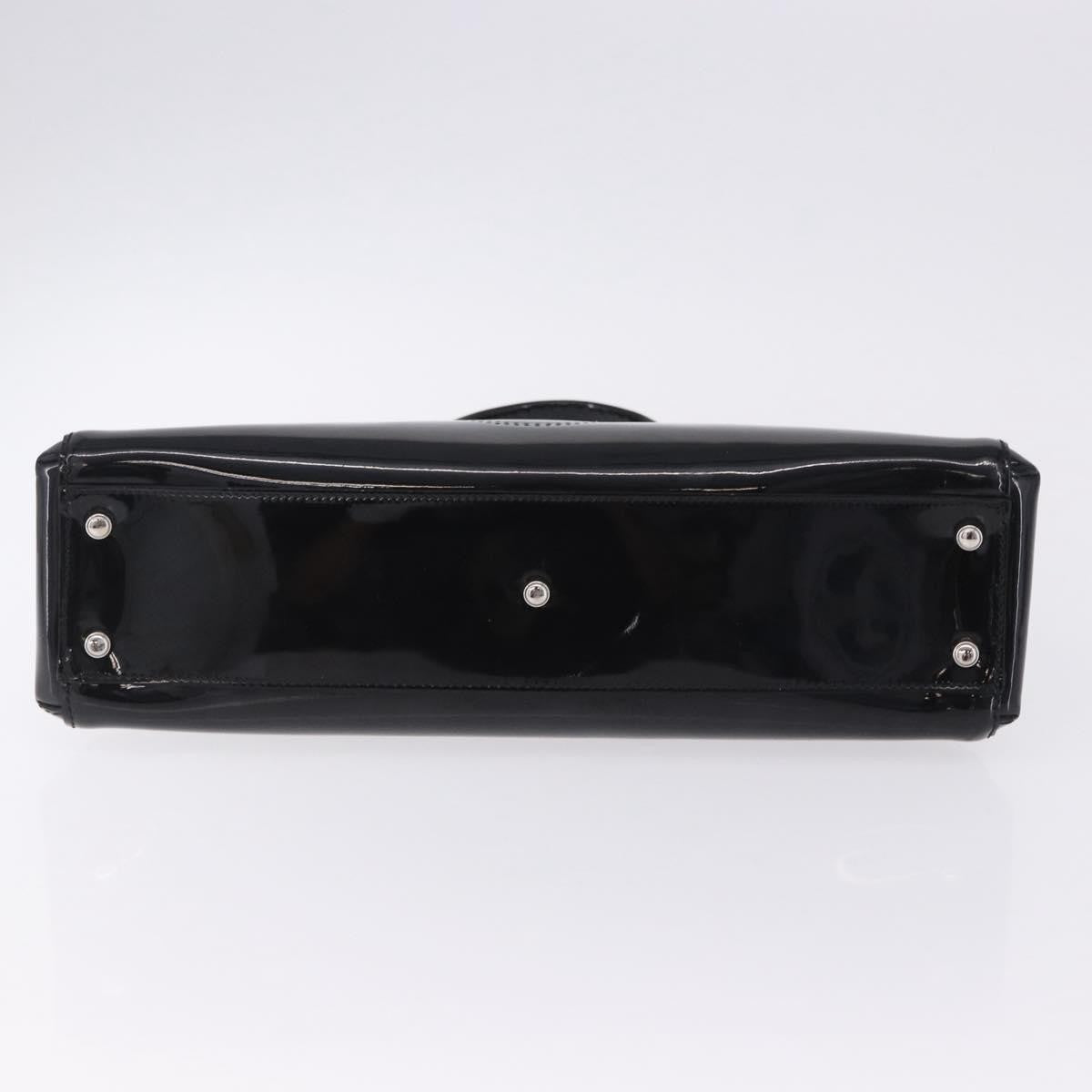 Cartier Marcello Patent Leather Black Patent_Leather Handbag (Pre-Owned)