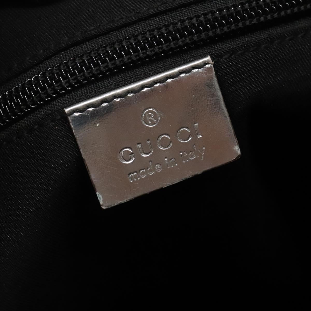 Gucci Zip Messenger Gg Canvas With Perforated Leather Silver Canvas Shoulder Bag Bag (Pre-Owned)