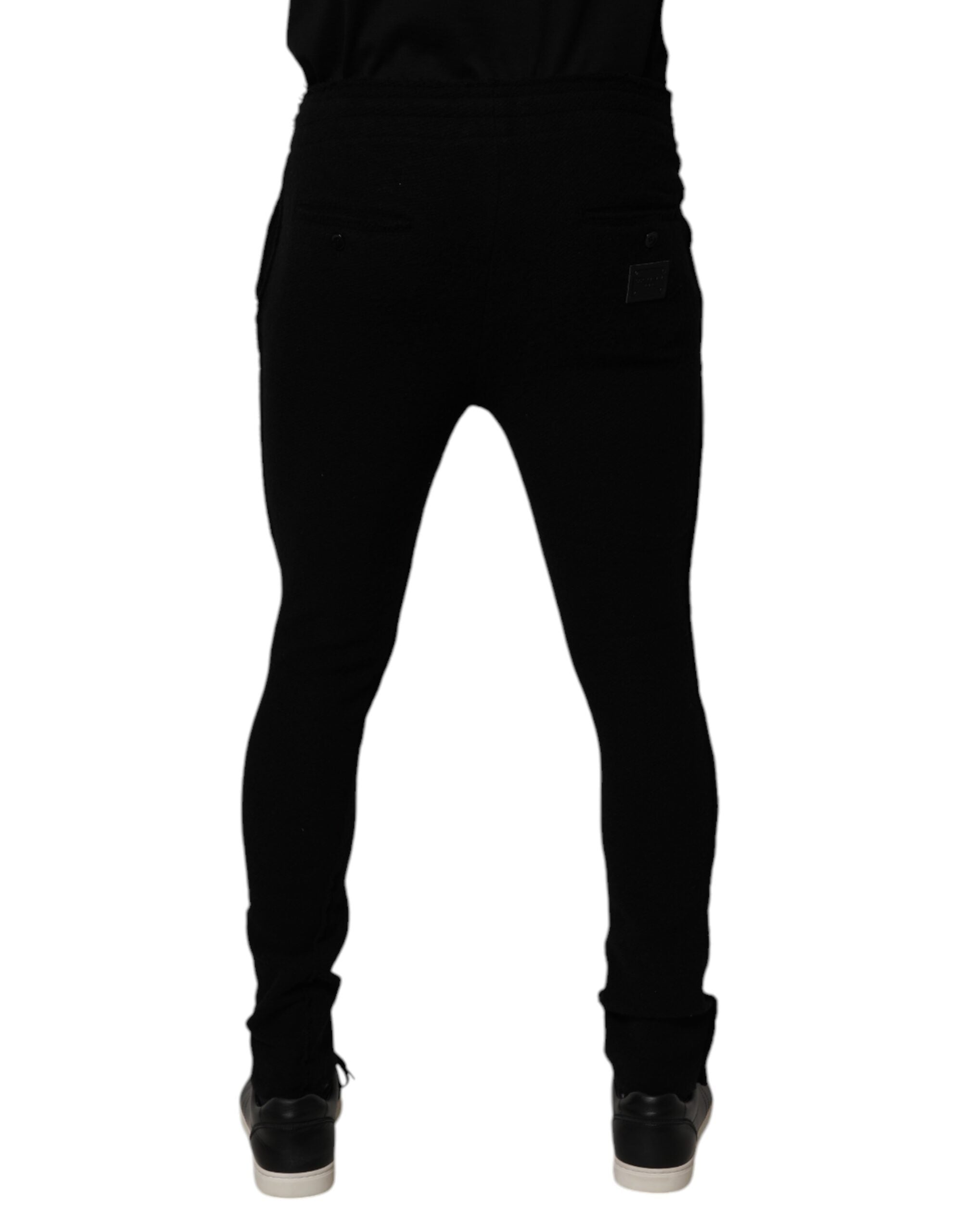 Dolce & Gabbana Black Cashmere Jogger Men SweatMen's Men's Pants
