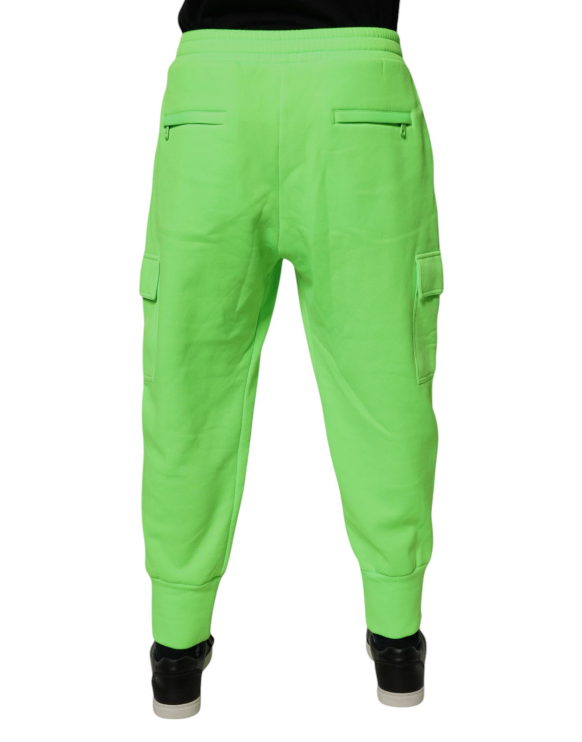 Dolce & Gabbana Neon Green Cargo Jogger Men SweatMen's Men's Pants (Pre-Owned)