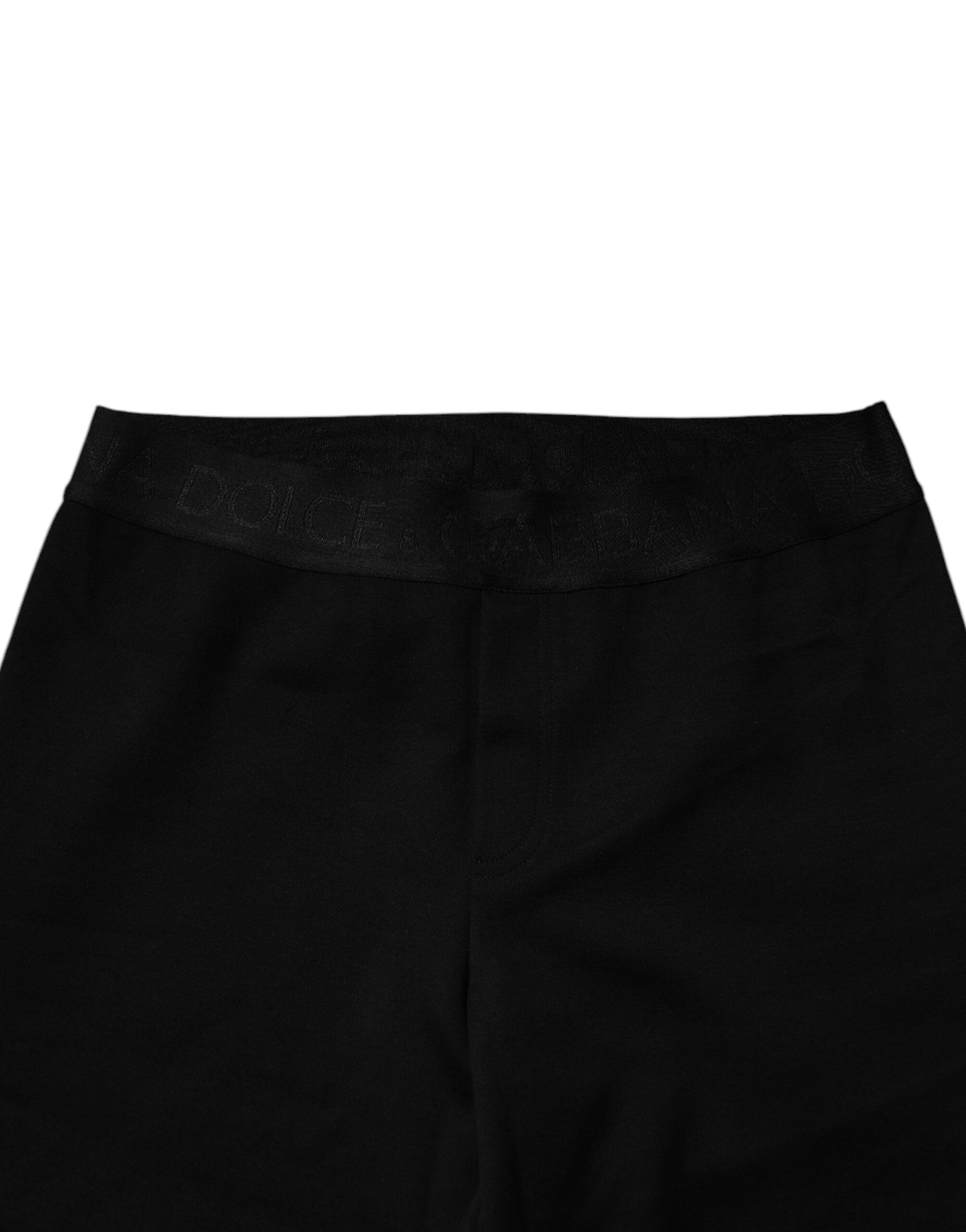 Dolce & Gabbana Black Cotton Jogger Men SweatMen's Men's Pants (Pre-Owned)