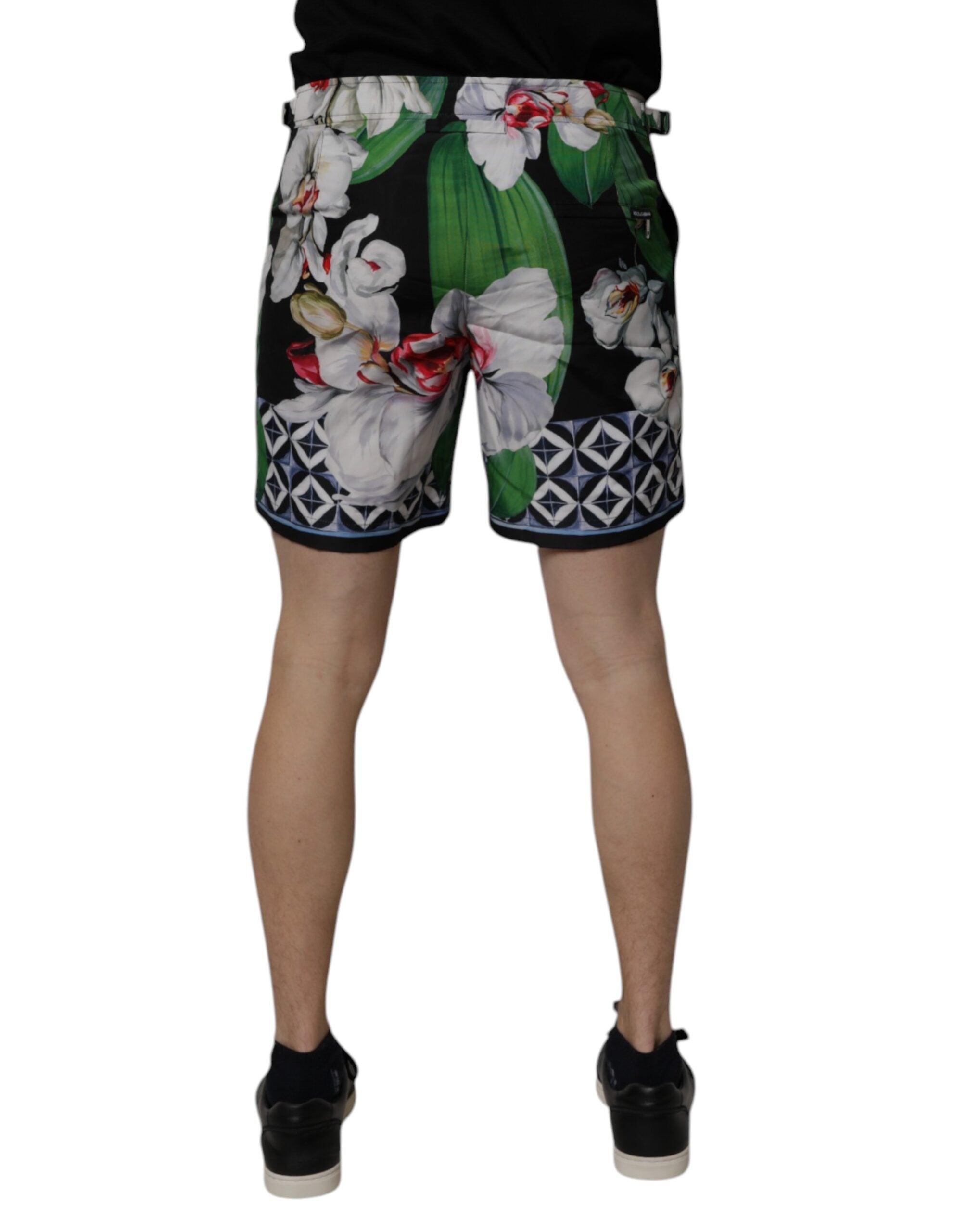 Dolce & Gabbana Multicolor Floral Polyester Men Bermuda Men's Shorts