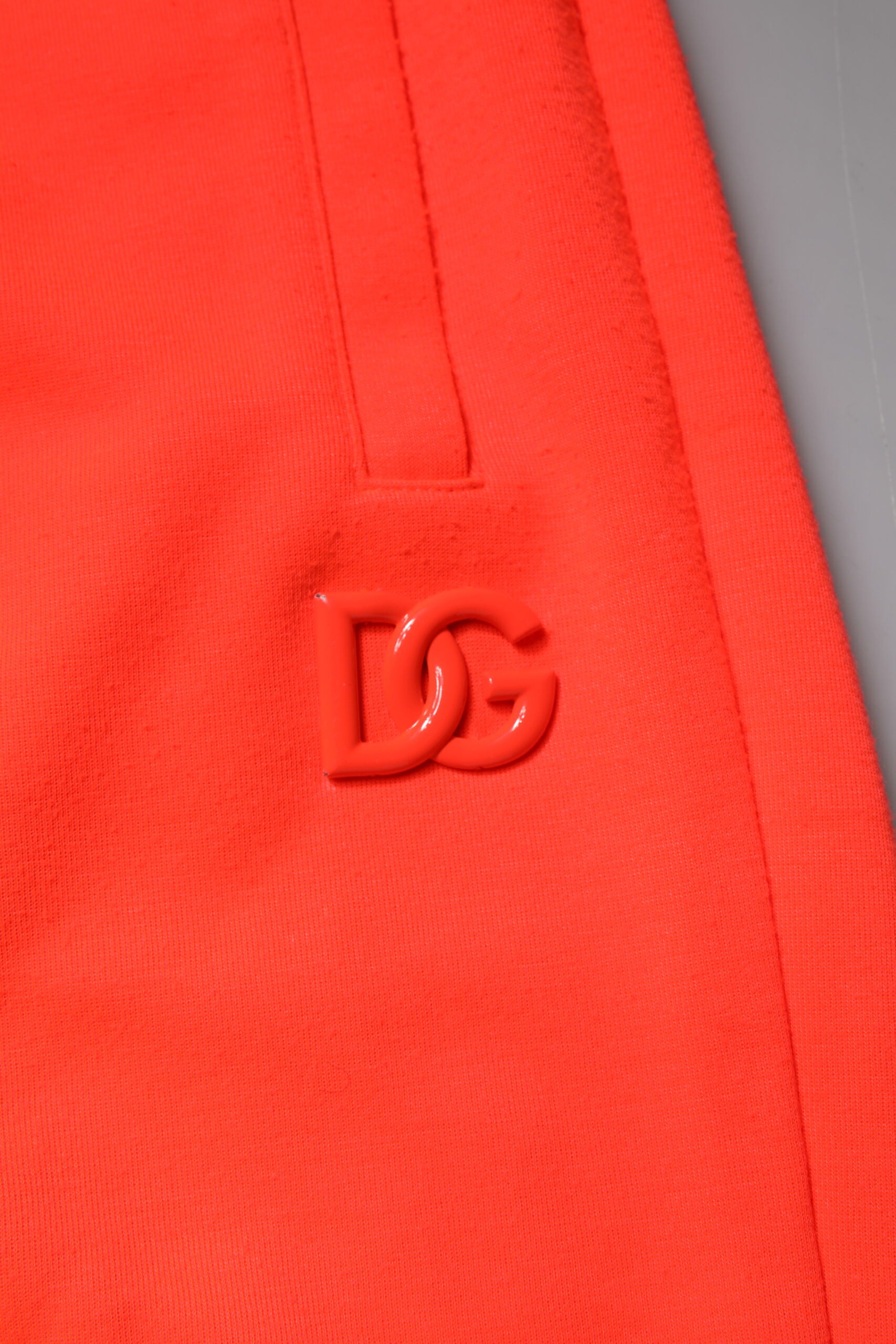 Dolce & Gabbana Red Polyester Mid Waist Men Bermuda Men's Shorts (Pre-Owned)
