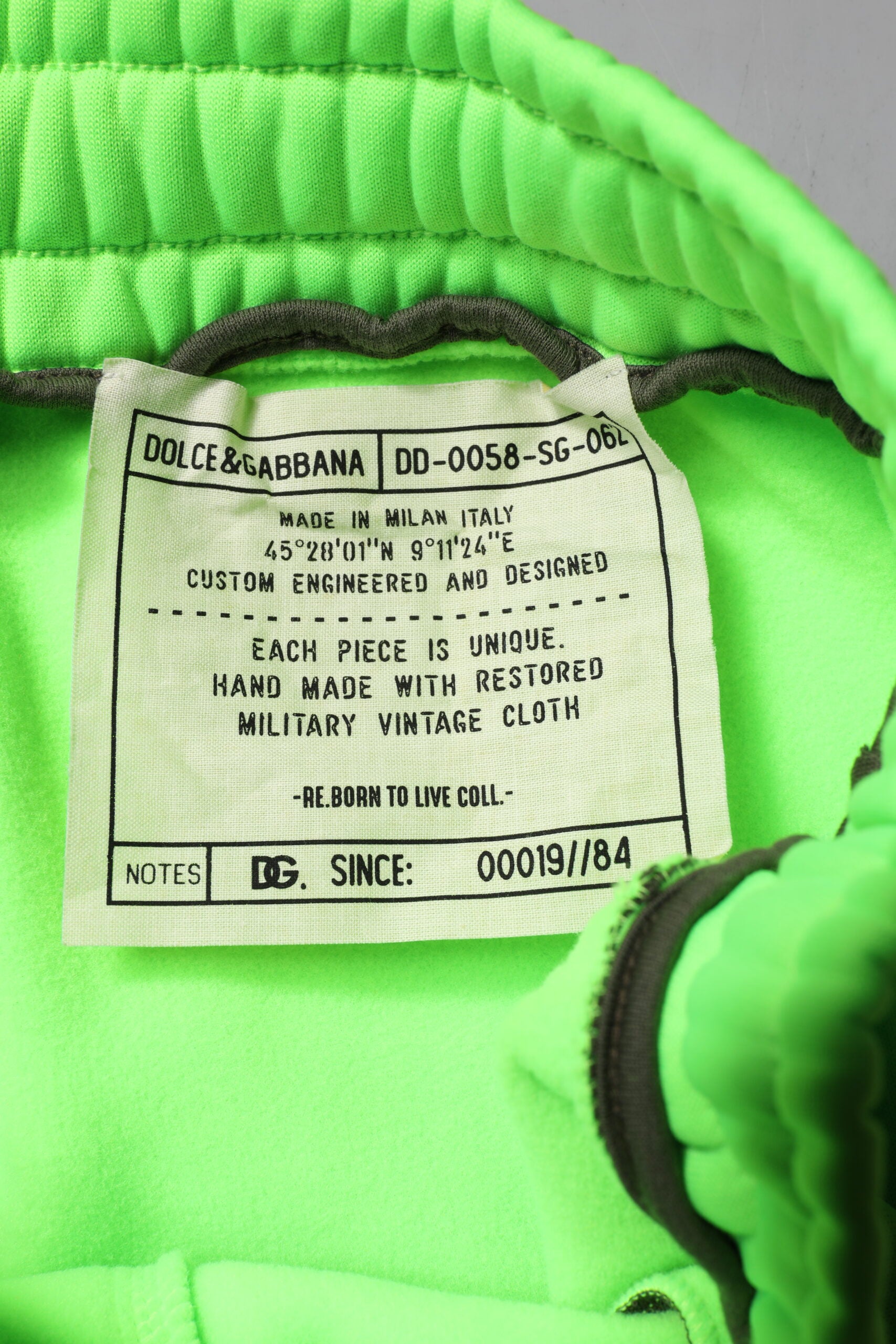 Dolce & Gabbana Green Patchwork Cargo Bermuda Men's Shorts (Pre-Owned)
