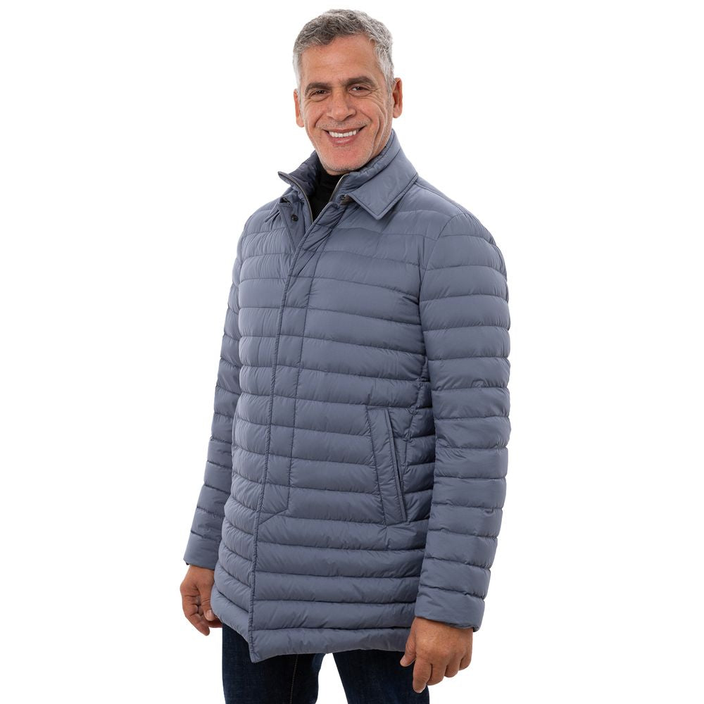 Herno Blue Polyester Men's Coat