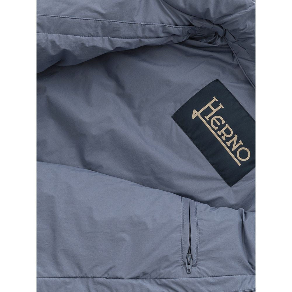 Herno Blue Polyester Men's Coat