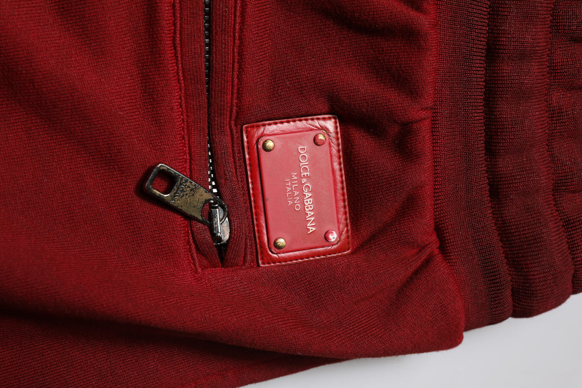 Dolce & Gabbana Bordeaux Cotton Bermuda Men SweatMen's Men's Shorts