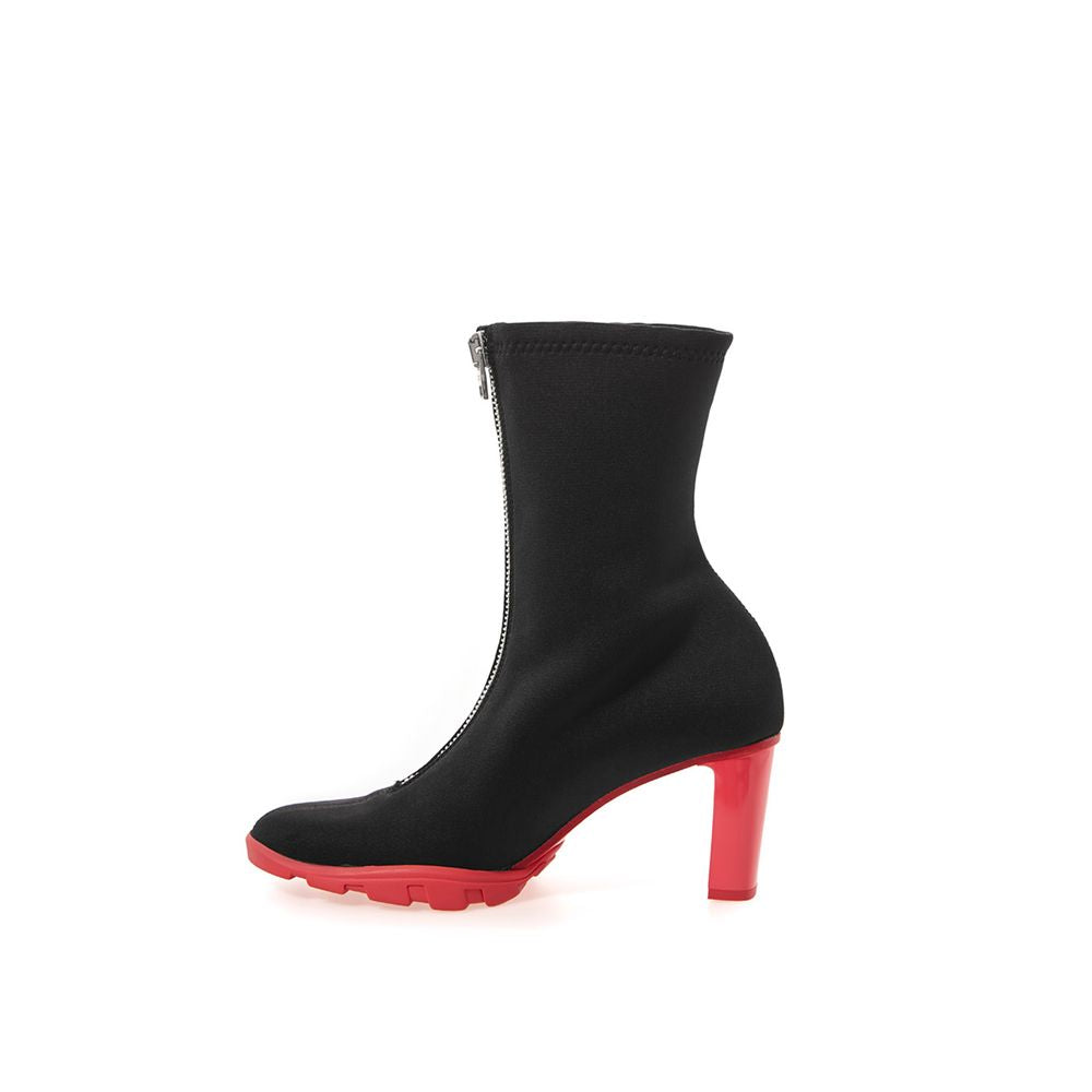 Alexander McQueen Black Neoprene Ankle Women's Boots