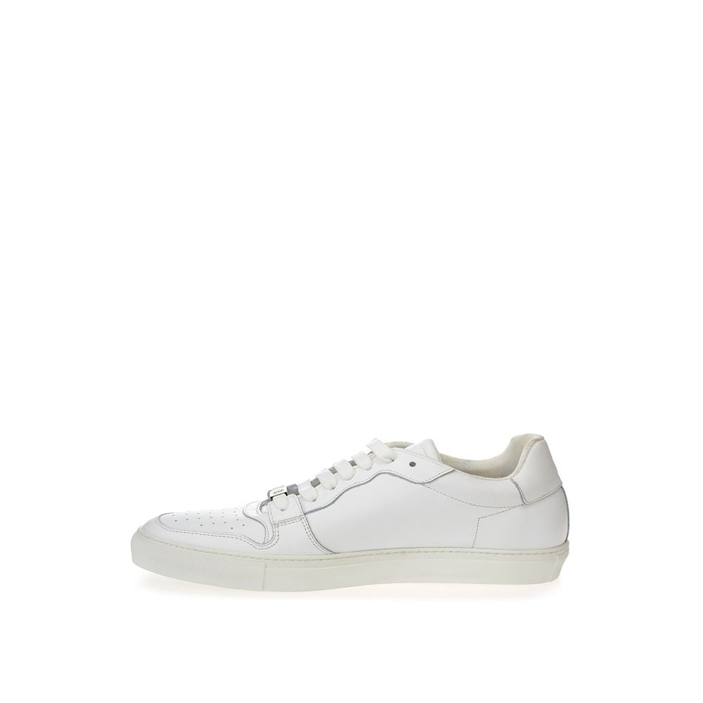 Roberto Cavalli White Leather Low Top Women's Sneakers