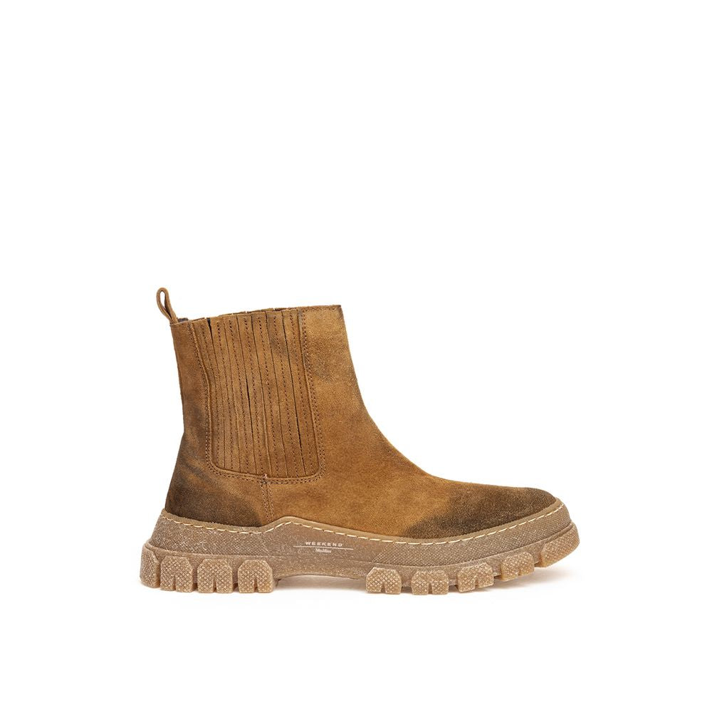 Max Mara Brown Suede Leather Women's Boot
