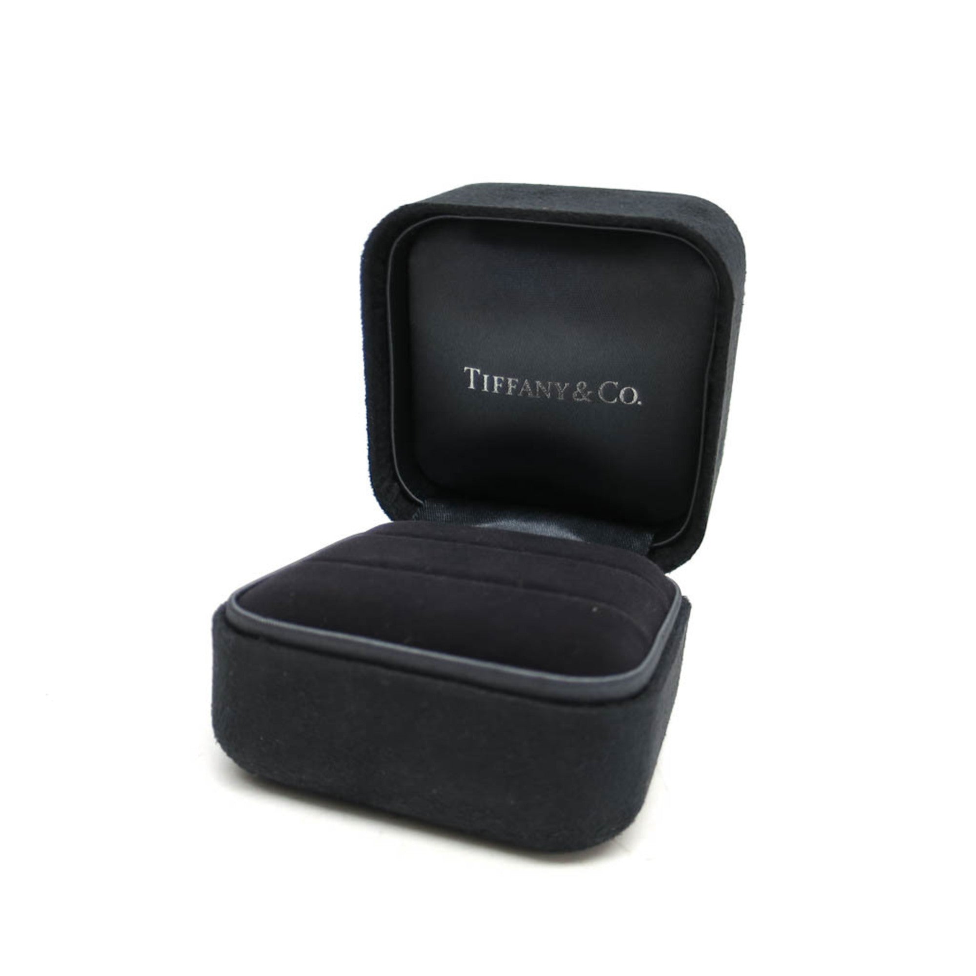 Tiffany & Co. Classic Wedding Band 3 Diamonds Platinum And Diamonds Silver Platinum Ring Jewelry (Pre-Owned)