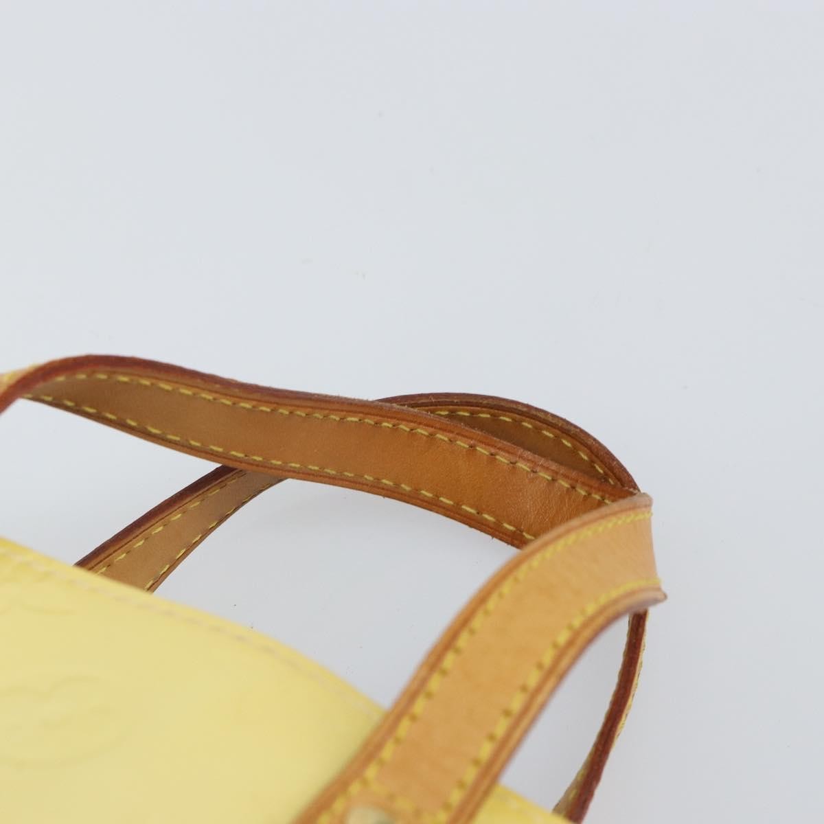 Louis Vuitton Reade Monogram Vernis Yellow Patent_Leather Handbag (Pre-Owned)
