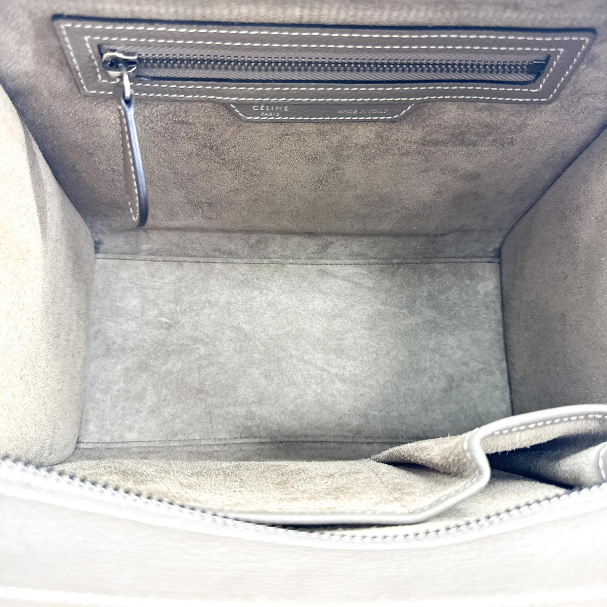 Celine Luggage Grainy Leather Brown Leather Handbag (Pre-Owned)