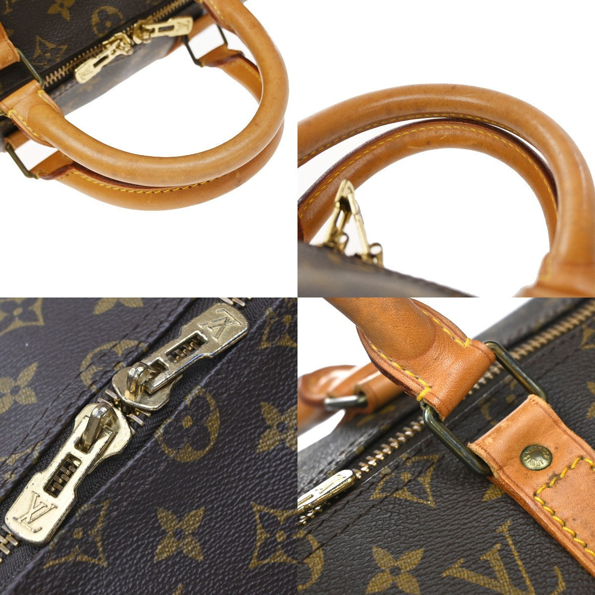 Louis Vuitton Keepall Monogram Canvas Brown Canvas Travel Bag Bag (Pre-Owned)