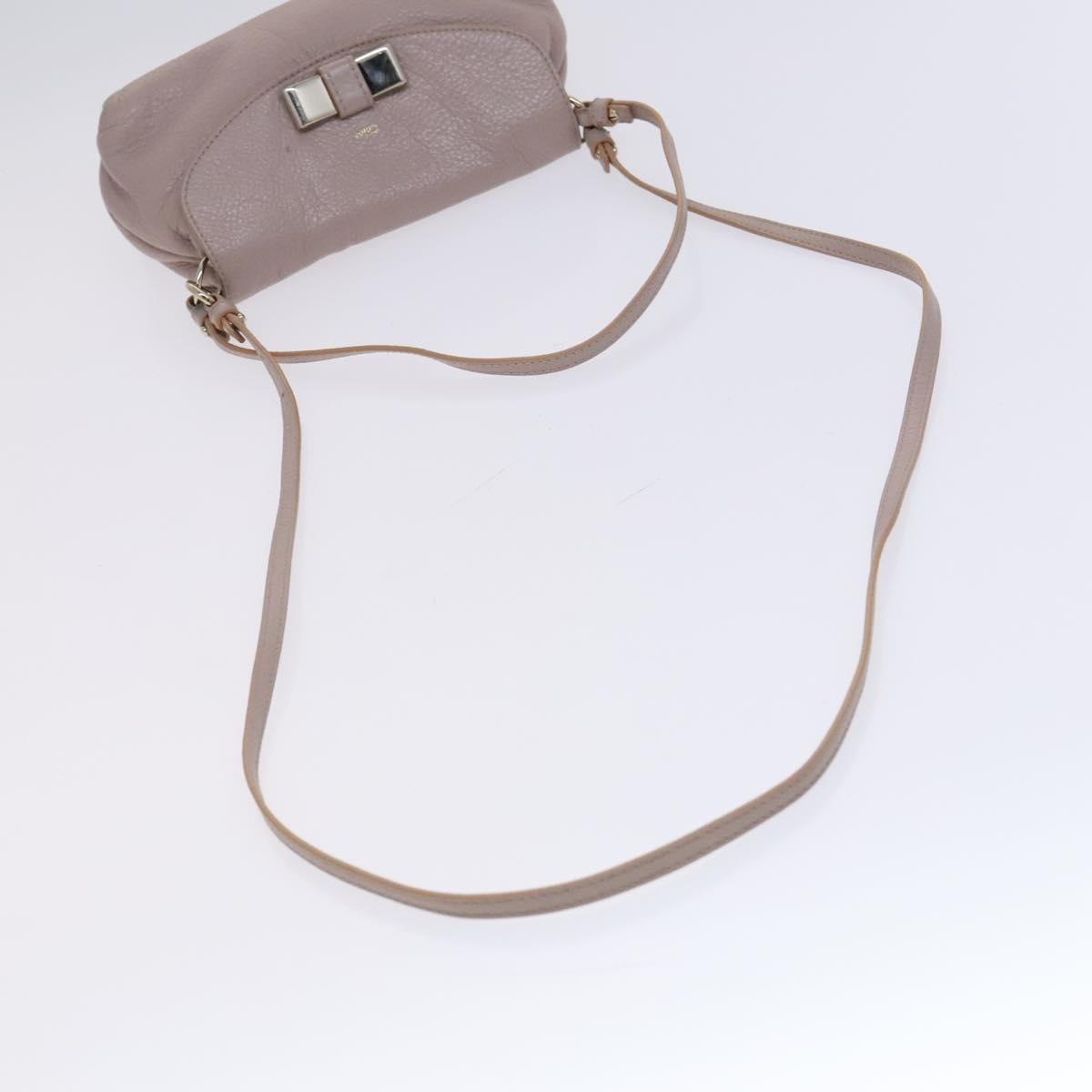 Chloe Lily Leather Purple Leather Shoulder Bag Bag (Pre-Owned)