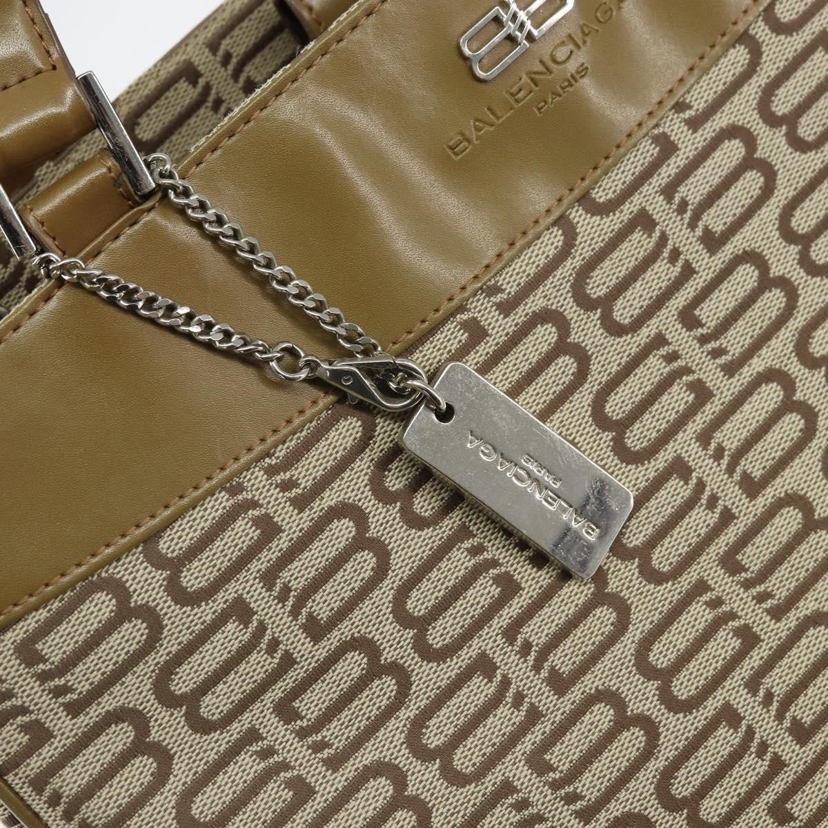 Balenciaga Vintage Canvas Beige Canvas Handbag (Pre-Owned)