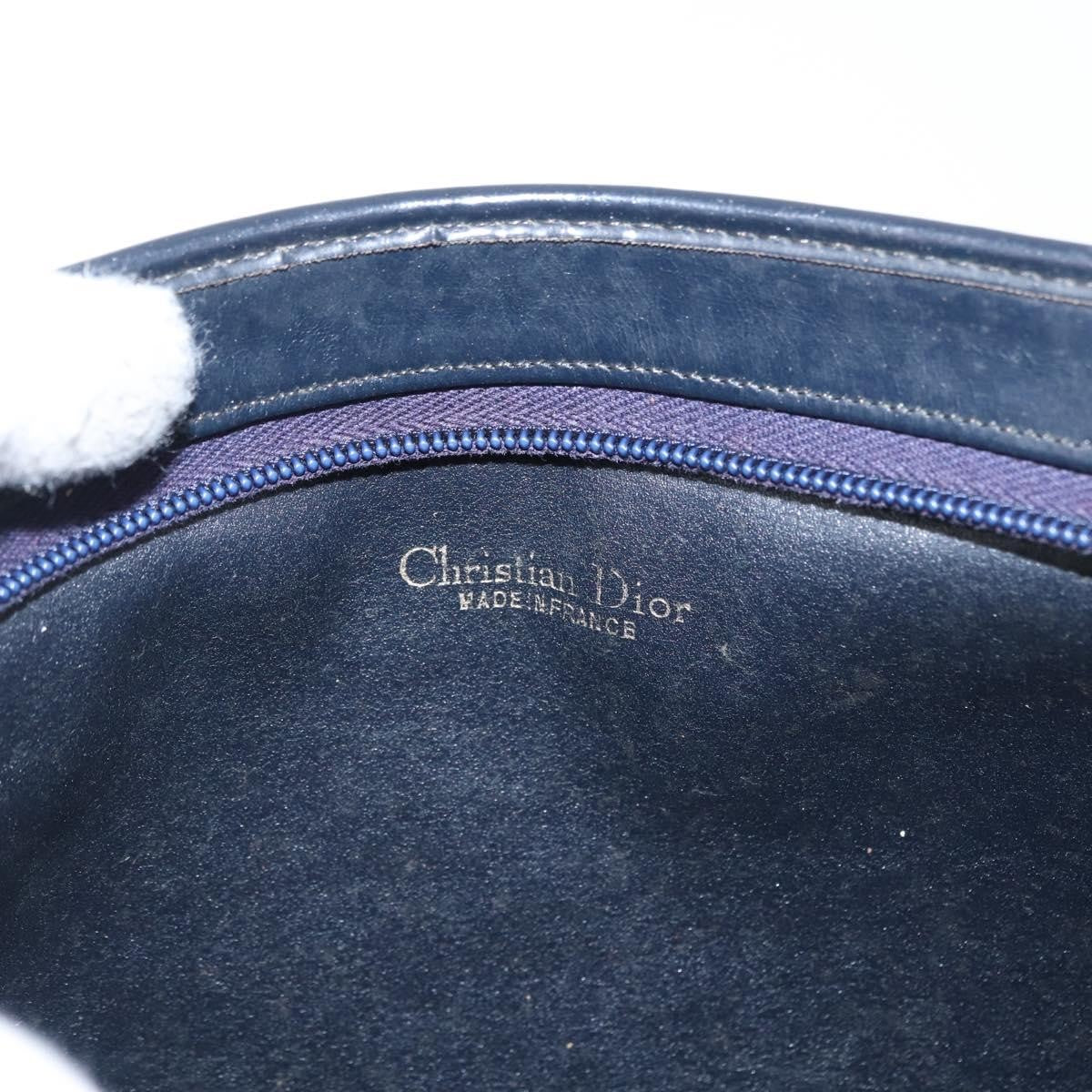 Christian Dior Vintage Trotter Canvas Navy Canvas Shoulder Bag Bag (Pre-Owned)