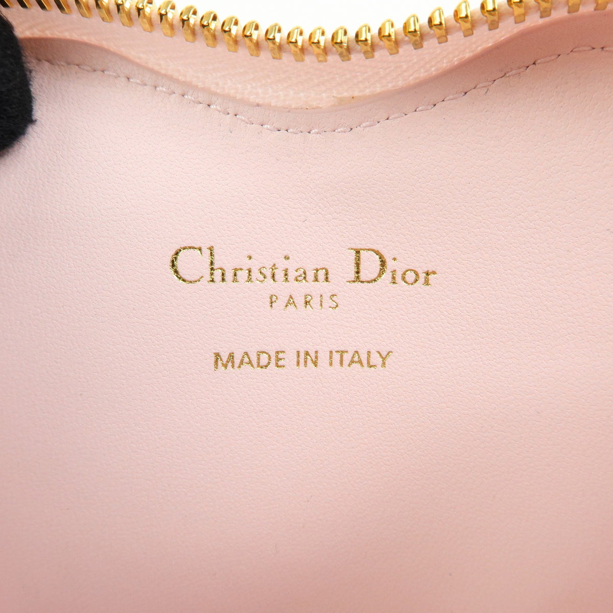 Christian Dior Dioramour Caro Heart Pouch With Chain Cannage Quilt Calfskin Pink Leather Clutche & Pouche Bag (Pre-Owned)