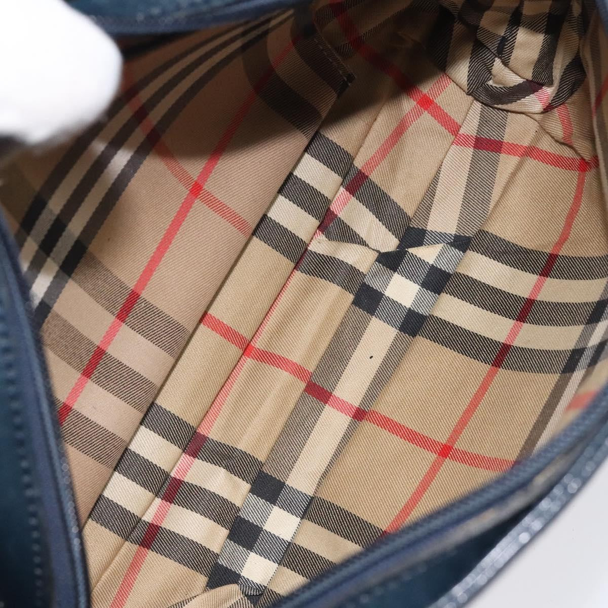 Burberry Vintage Canvas Navy Canvas Shoulder Bag Bag (Pre-Owned)