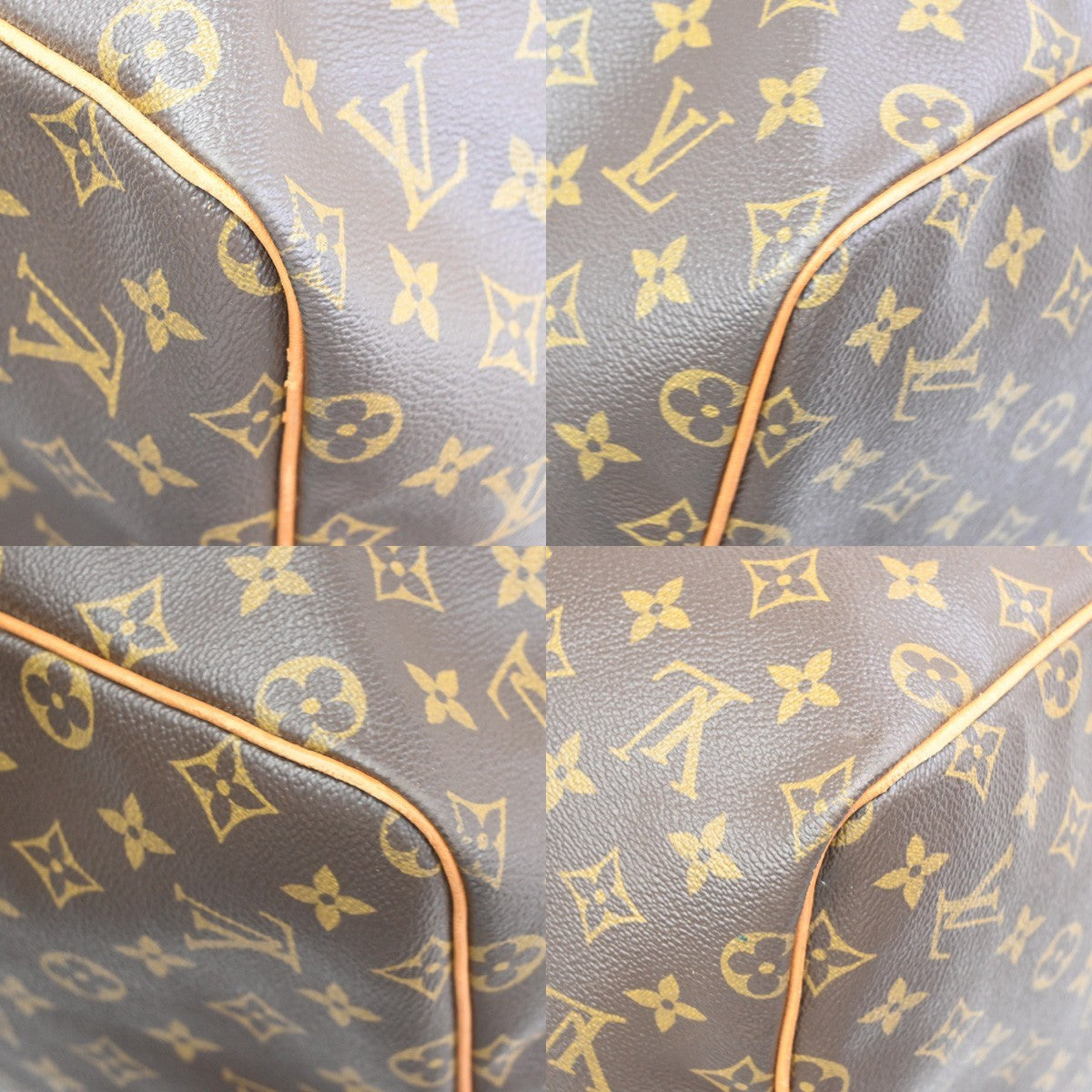 Louis Vuitton Keepall Bag Monogram Canvas Brown Canvas Travel Bag Bag (Pre-Owned)