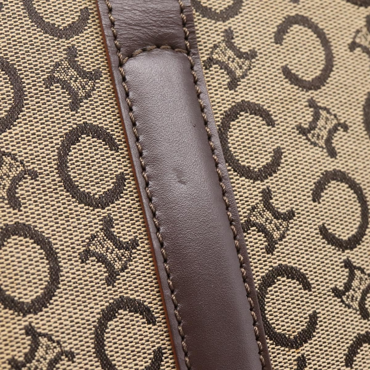 Celine C Macadam Canvas And Leather Beige Canvas Tote Bag Bag (Pre-Owned)