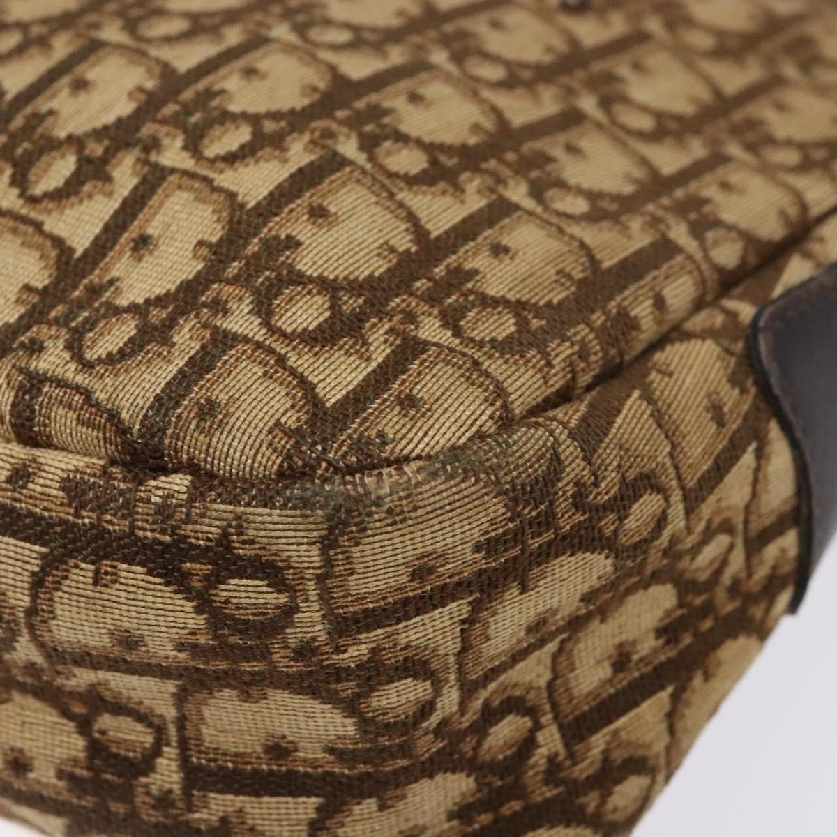 Christian Dior Vintage Trotter Canvas Brown Canvas Bag (Pre-Owned)