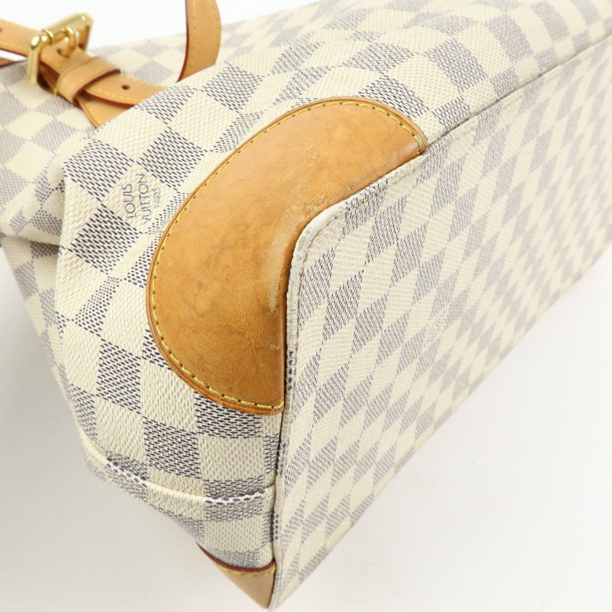 Louis Vuitton Hampstead Damier Beige Canvas Handbag (Pre-Owned)