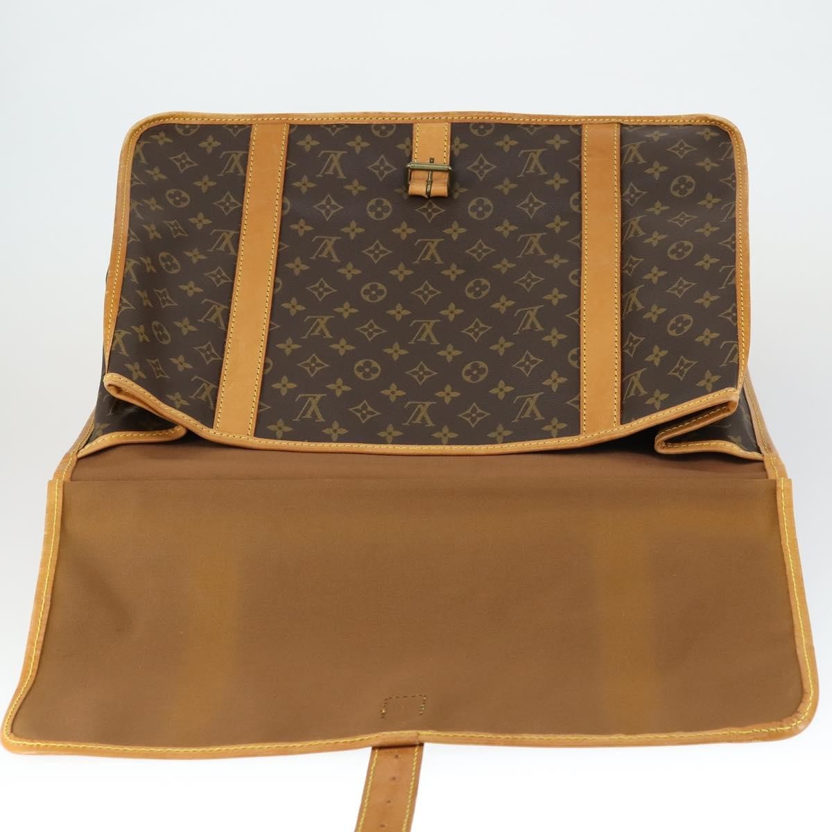 Louis Vuitton Sac Chasse Hunting Monogram Canvas Brown Canvas Travel Bag Bag (Pre-Owned)