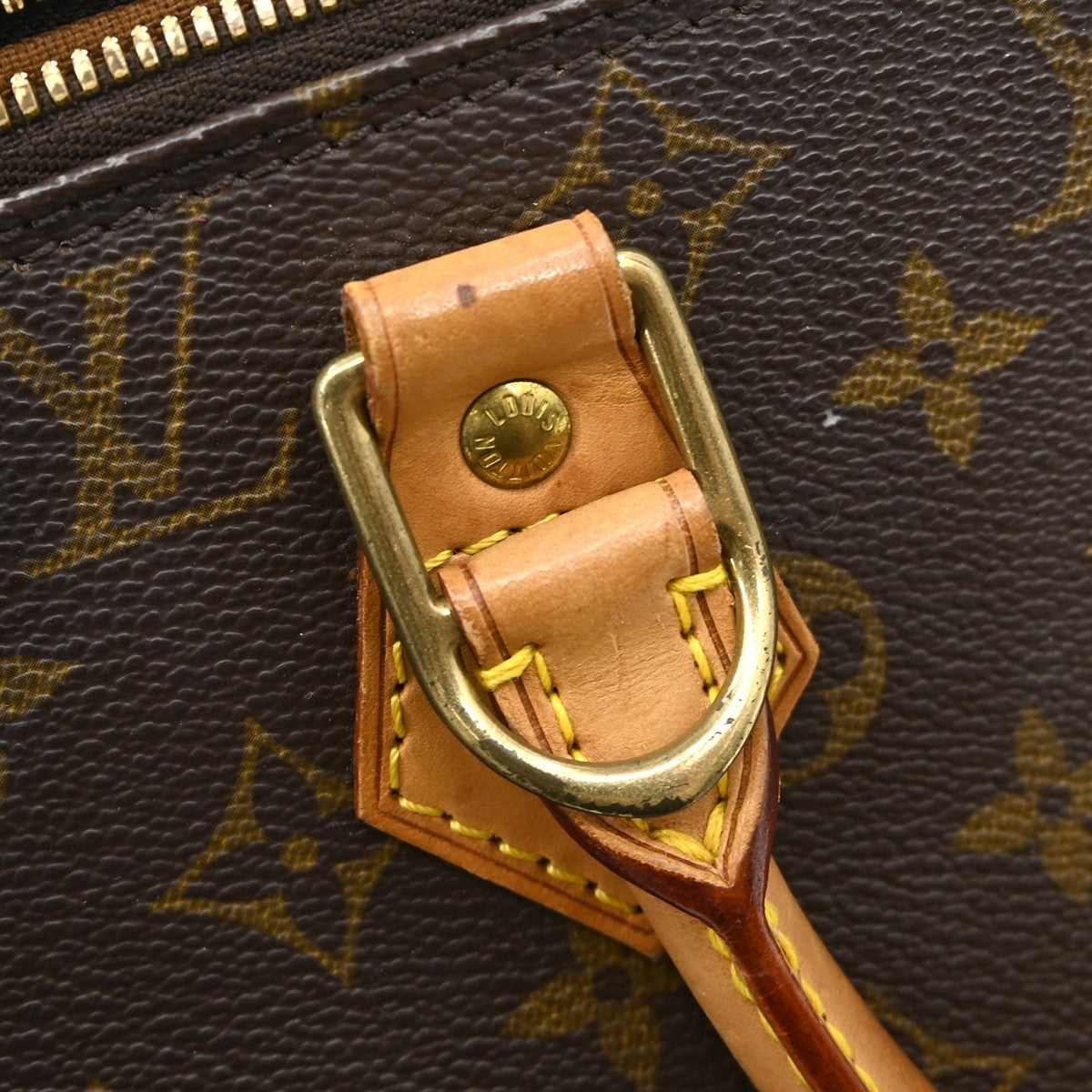 Louis Vuitton Alma Monogram Brown Canvas Handbag (Pre-Owned)