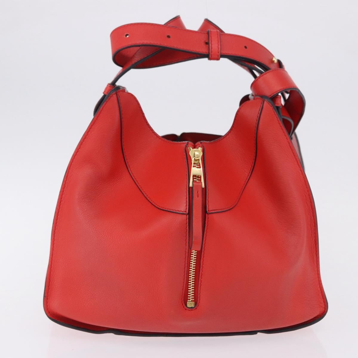 Loewe Hammock Leather Red Leather Handbag (Pre-Owned)