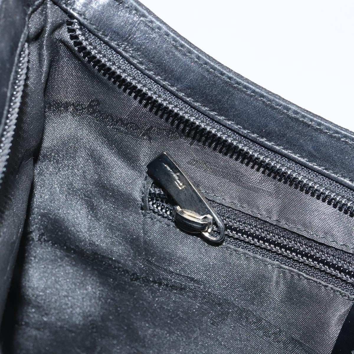 Salvatore Ferragamo Vala Nylon Black Nylon Shoulder Bag Bag (Pre-Owned)