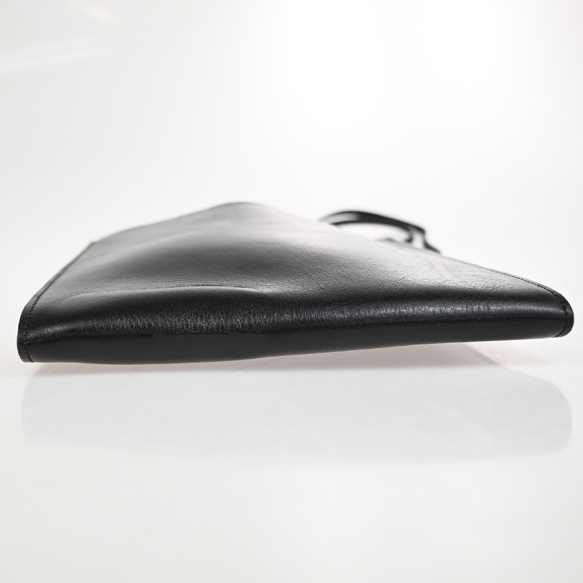 Hermes Onimaitou Pochette Box Calf Black Leather Clutche & Pouche Bag (Pre-Owned)