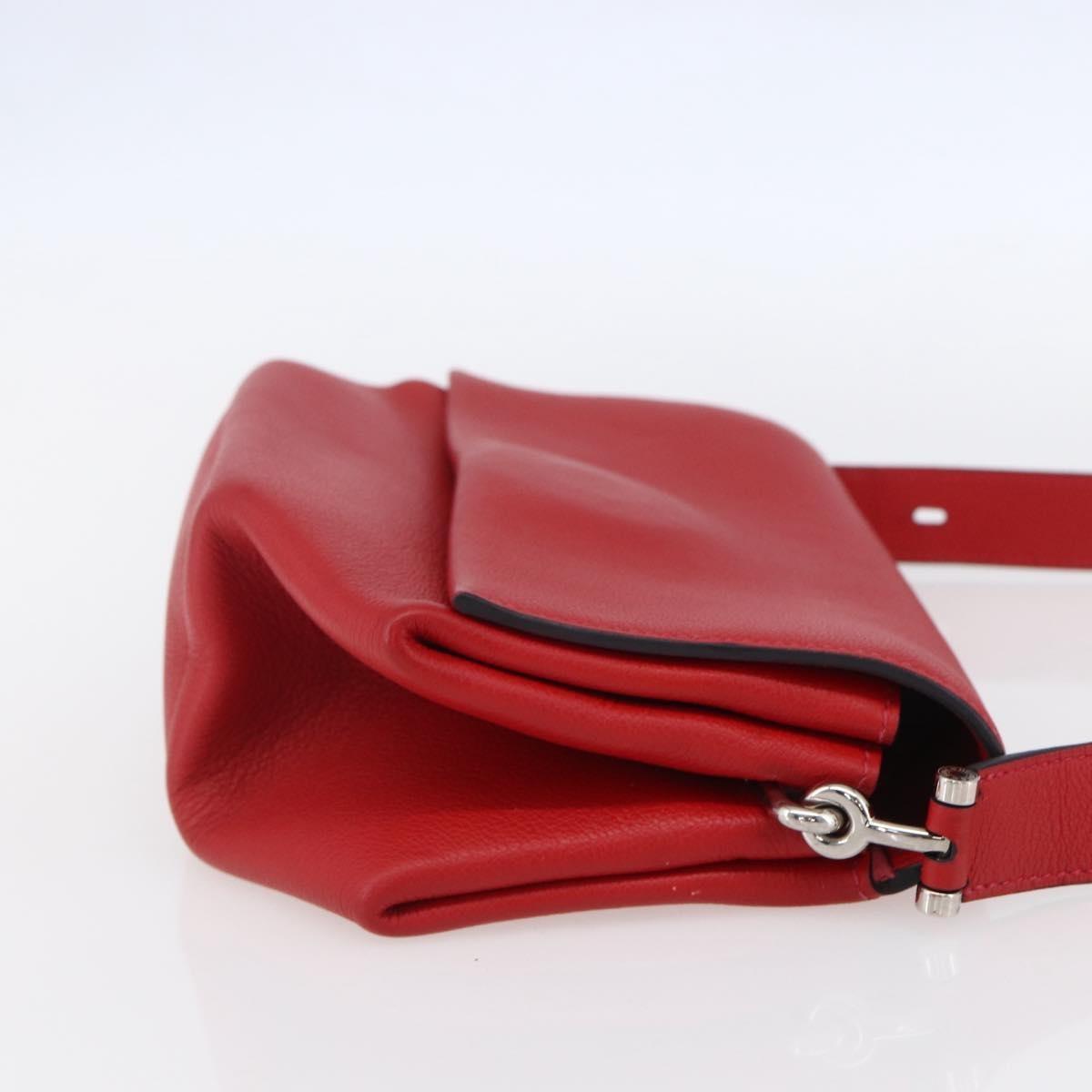 Hermes Opli Novillo Red Leather Shoulder Bag Bag (Pre-Owned)