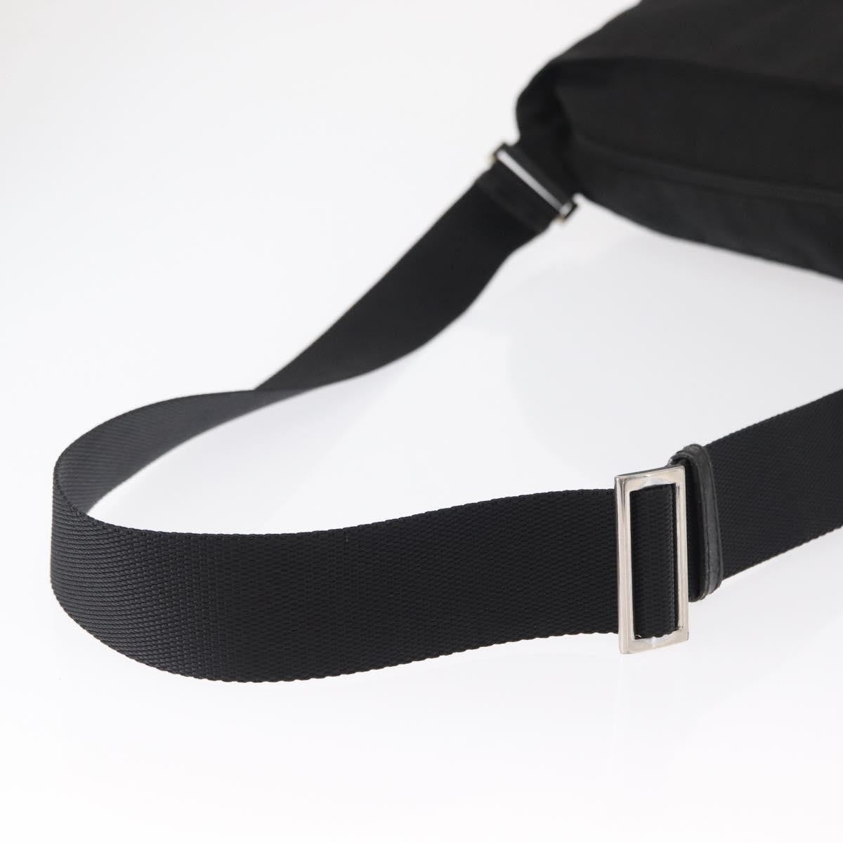 Prada Front Pocket Messenger Tessuto Black Nylon Shoulder Bag Bag (Pre-Owned)