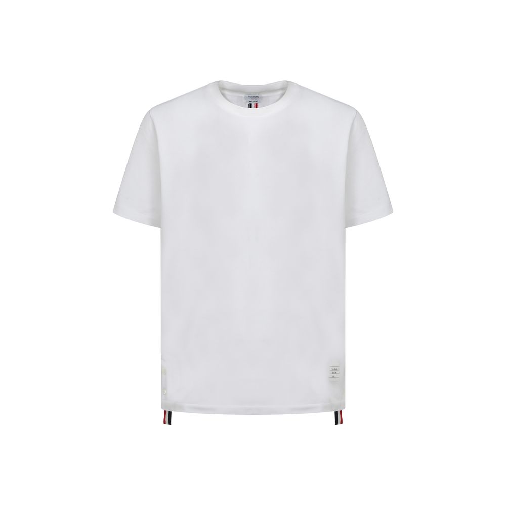 Thom Browne White Cotton Men's T-Shirt