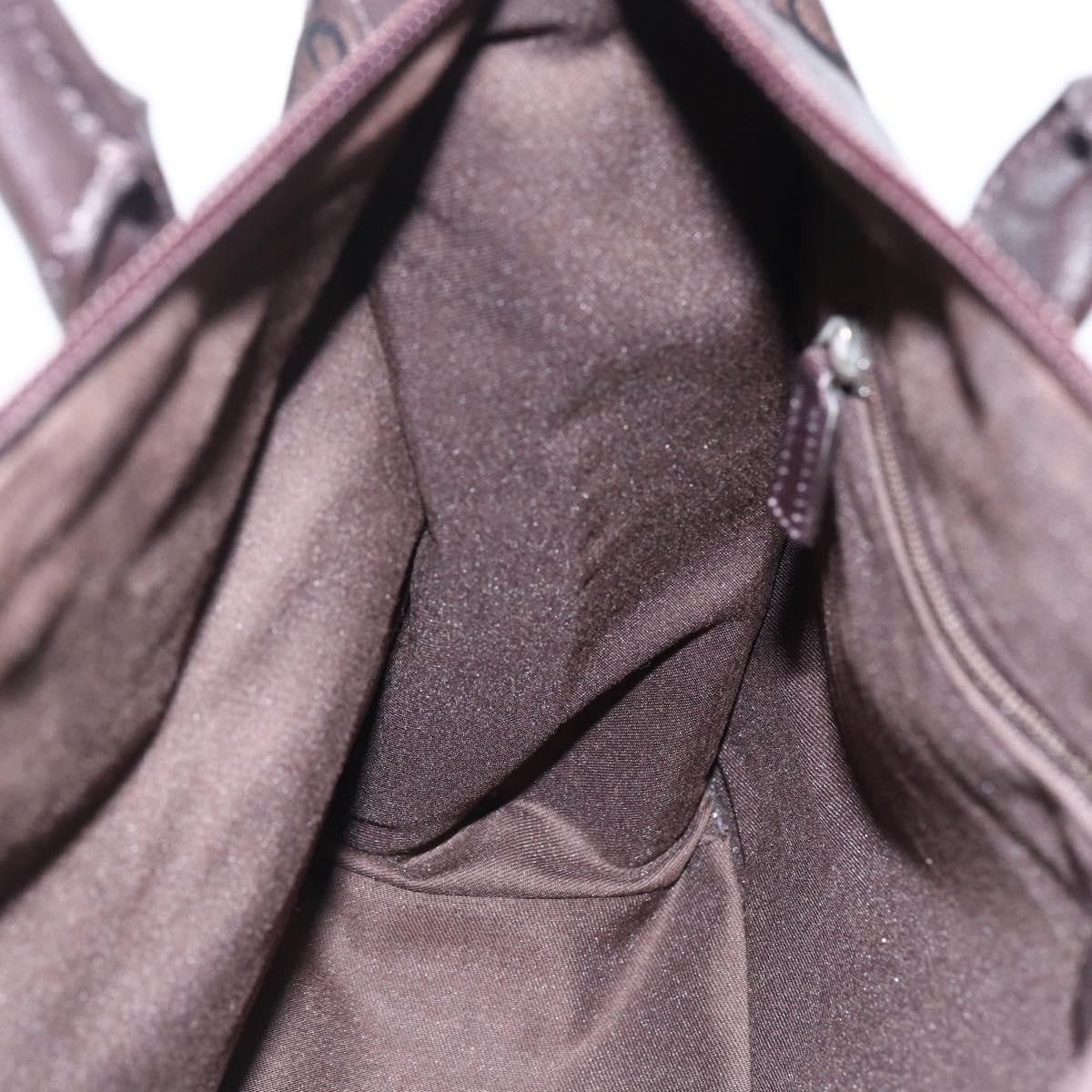 Gucci Gg Canvas Canvas Brown Canvas Tote Bag Bag (Pre-Owned)
